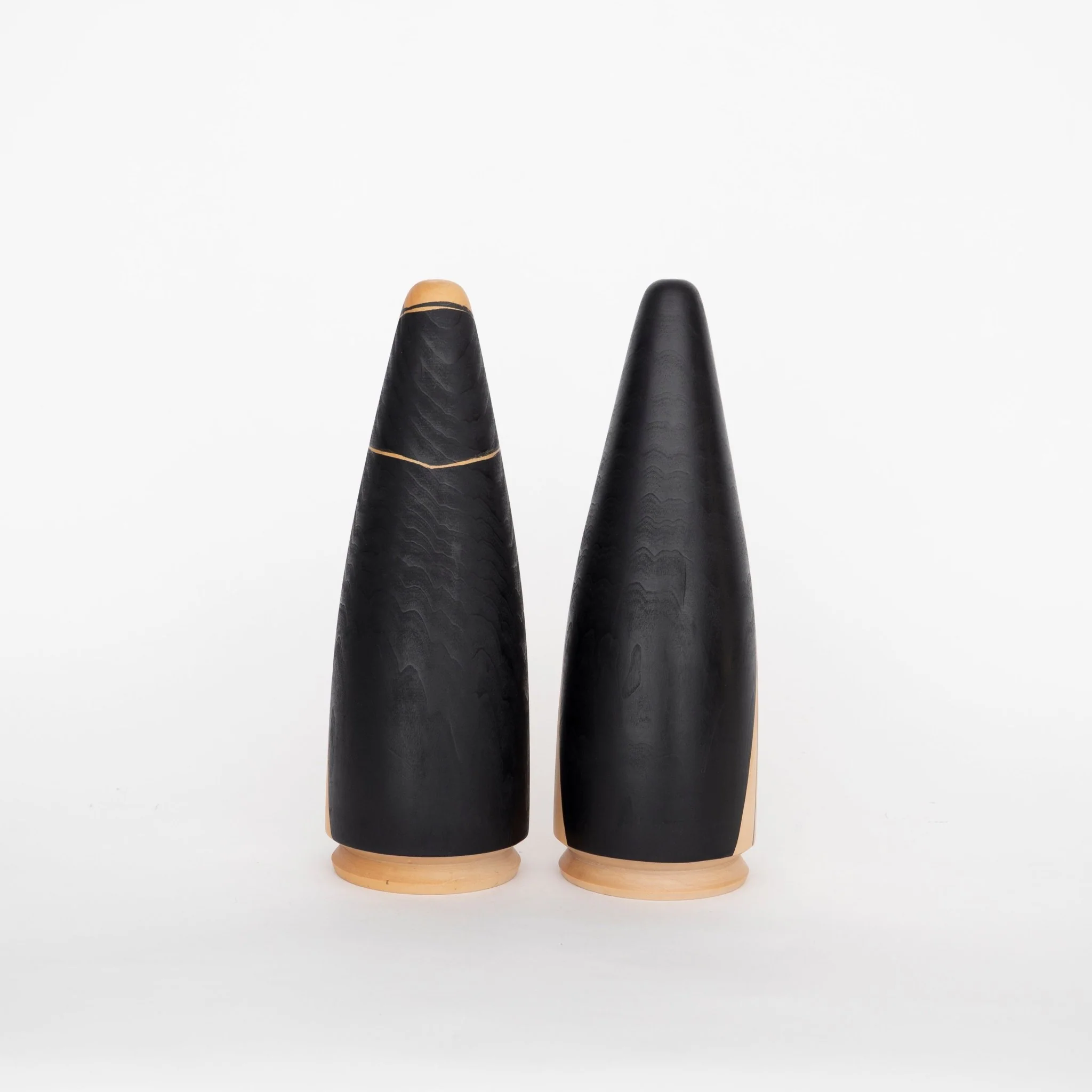 088 Unknown, Japan Wood Object (Pair) - Image 3