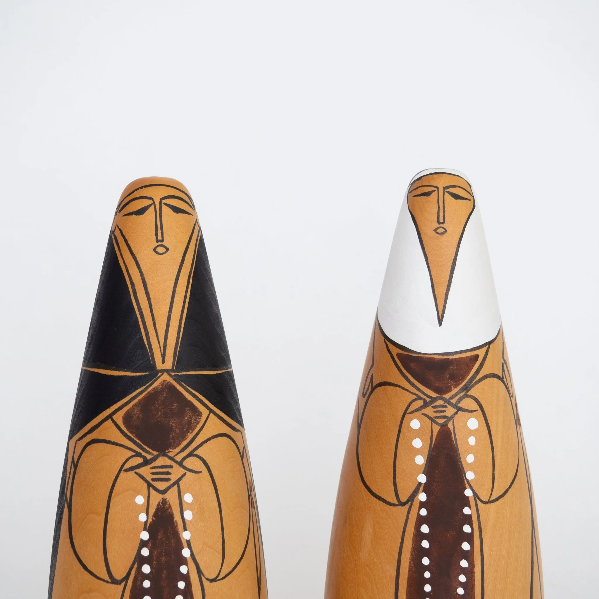 088 Unknown, Japan Wood Object (Pair) - Image 4