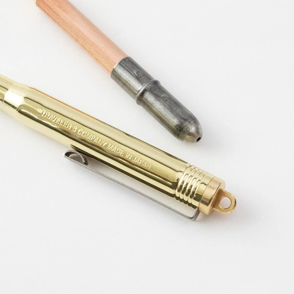 Traveler's Company Brass Ballpoint Pen & Pencil - Image 6