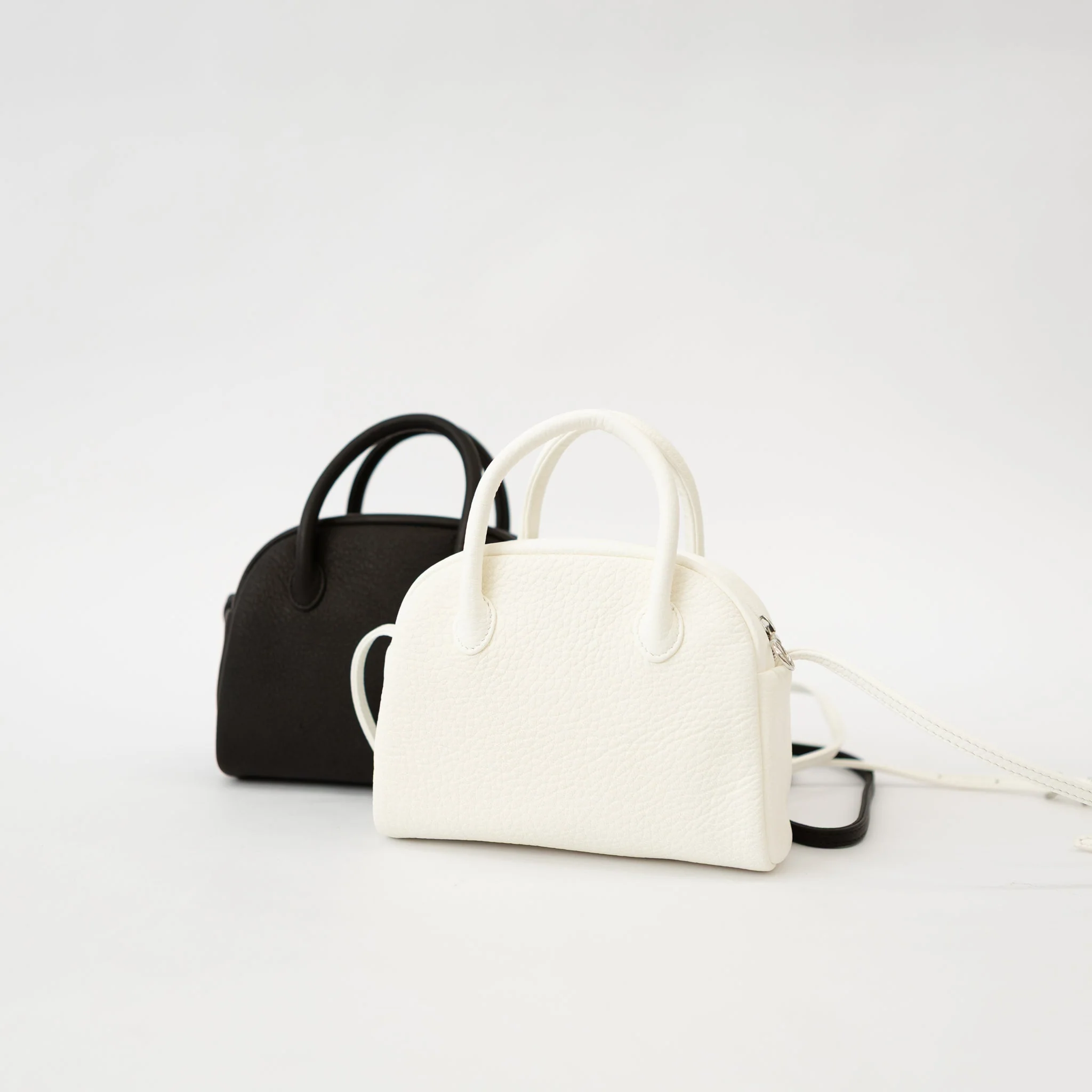 Aeta Deer Leather Boston Mini Shoulder Bag DA39 - Image 3