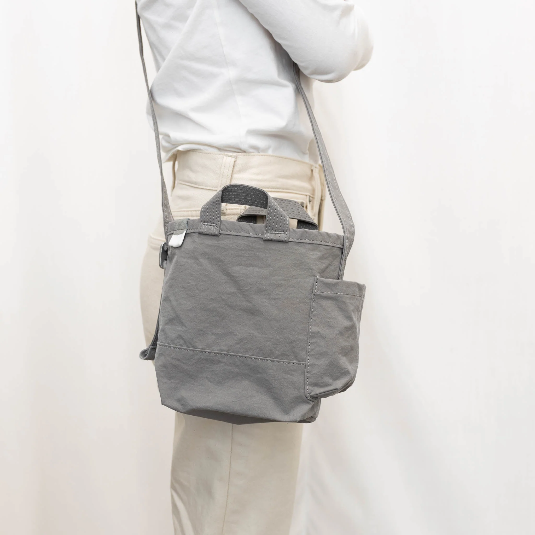 ANUNFOLD Side Pocket Mini Bag - Gray - Image 3