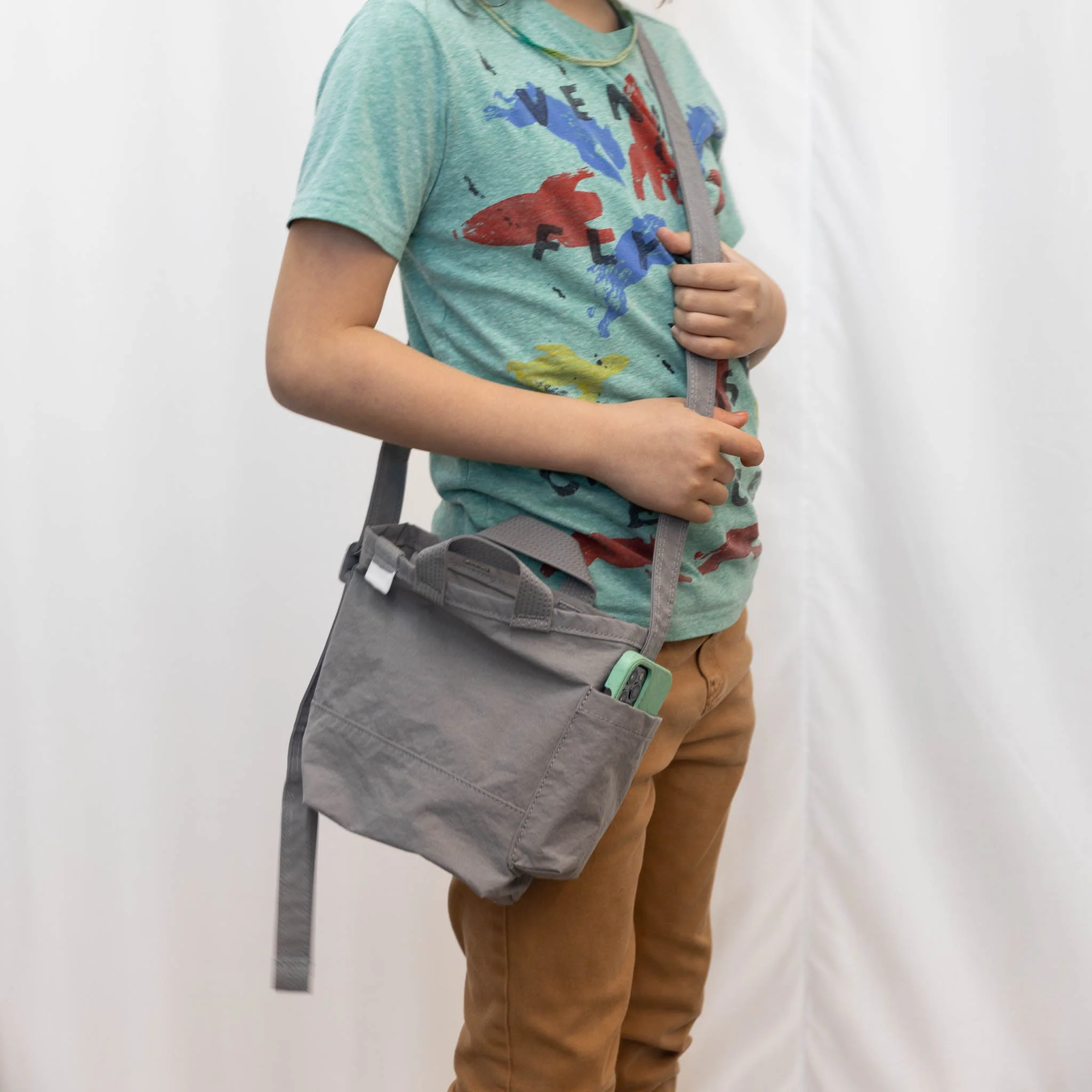 ANUNFOLD Side Pocket Mini Bag - Gray - Image 4