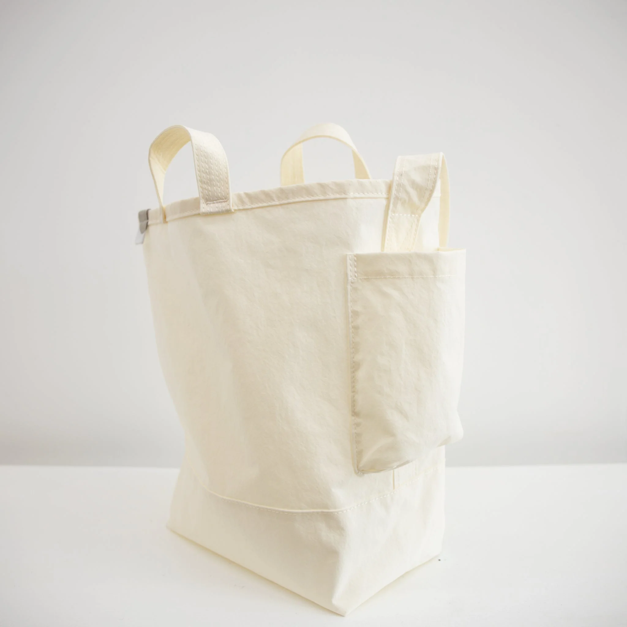 ANUNFOLD Side Pocket Tote Bag PT - White - Image 3