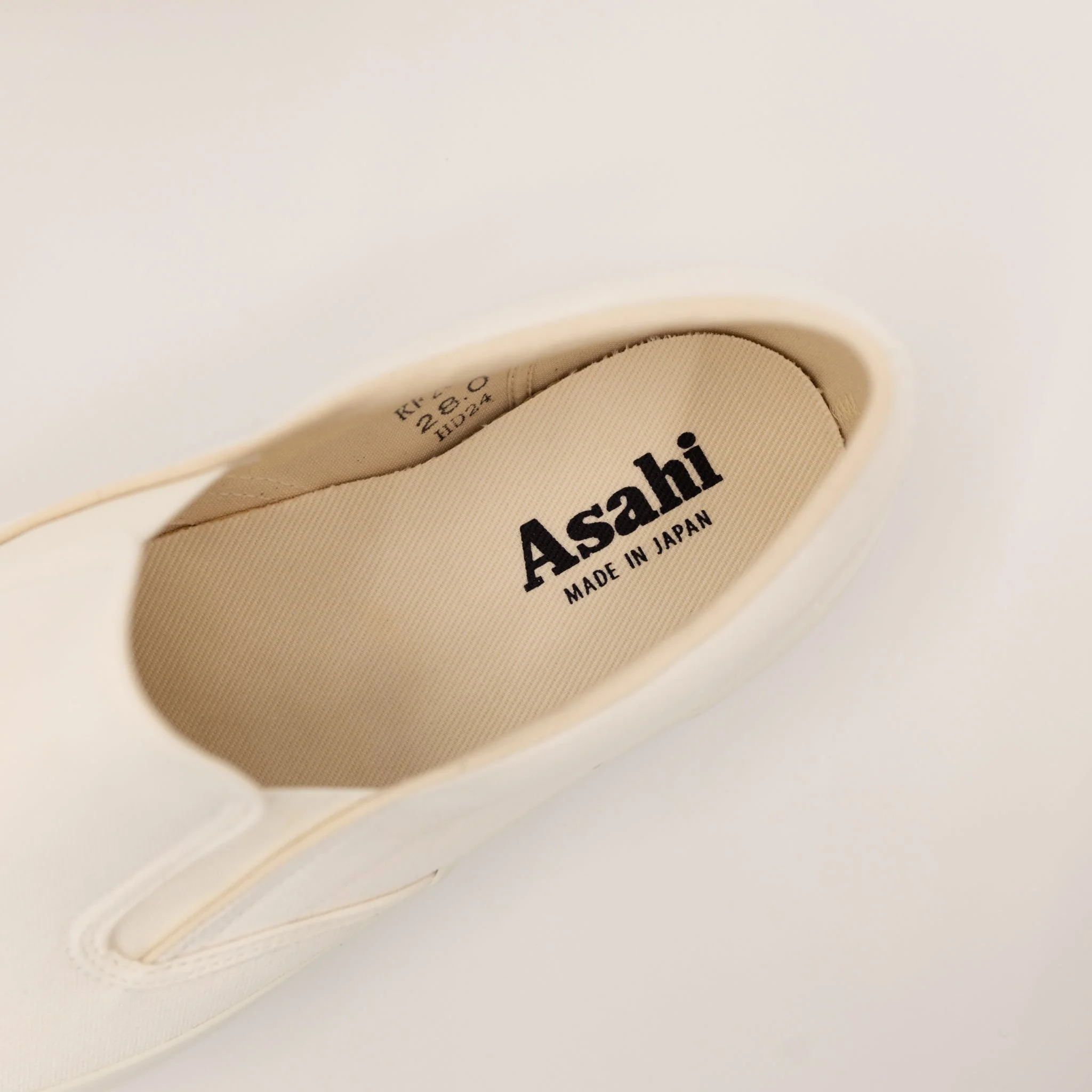 Asahi Deck Slip-On White Shoes - Image 4