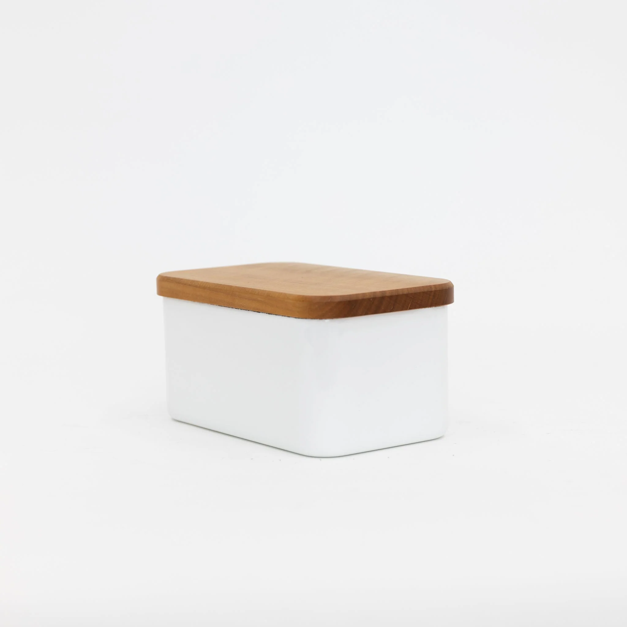 Noda Horo Enamel Butter Case with Wood Lid - Image 9