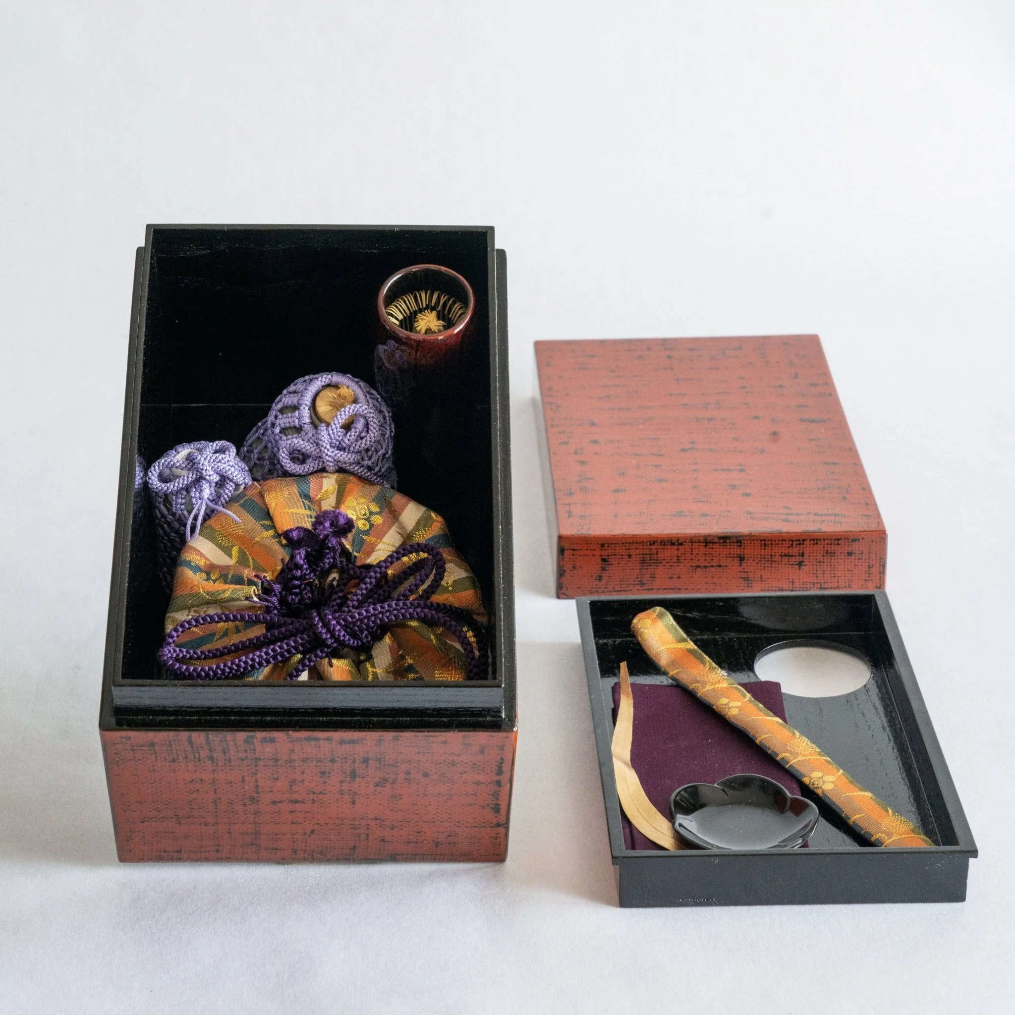 Chabako No.9 - Negoro-Nuri Oribe Tea Box - Image 3