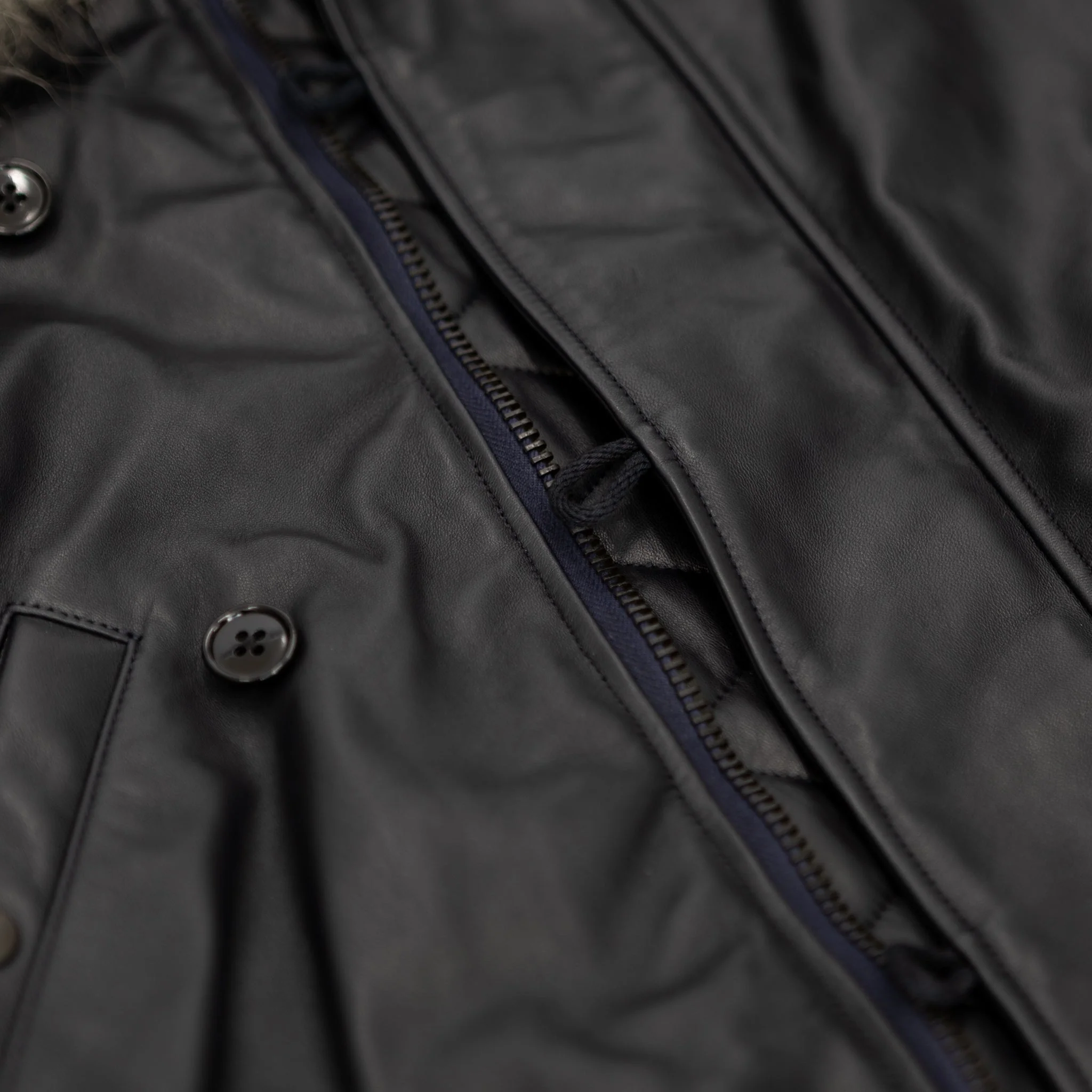 Comoli Sheep Skin N2A Jacket Navy - Image 4