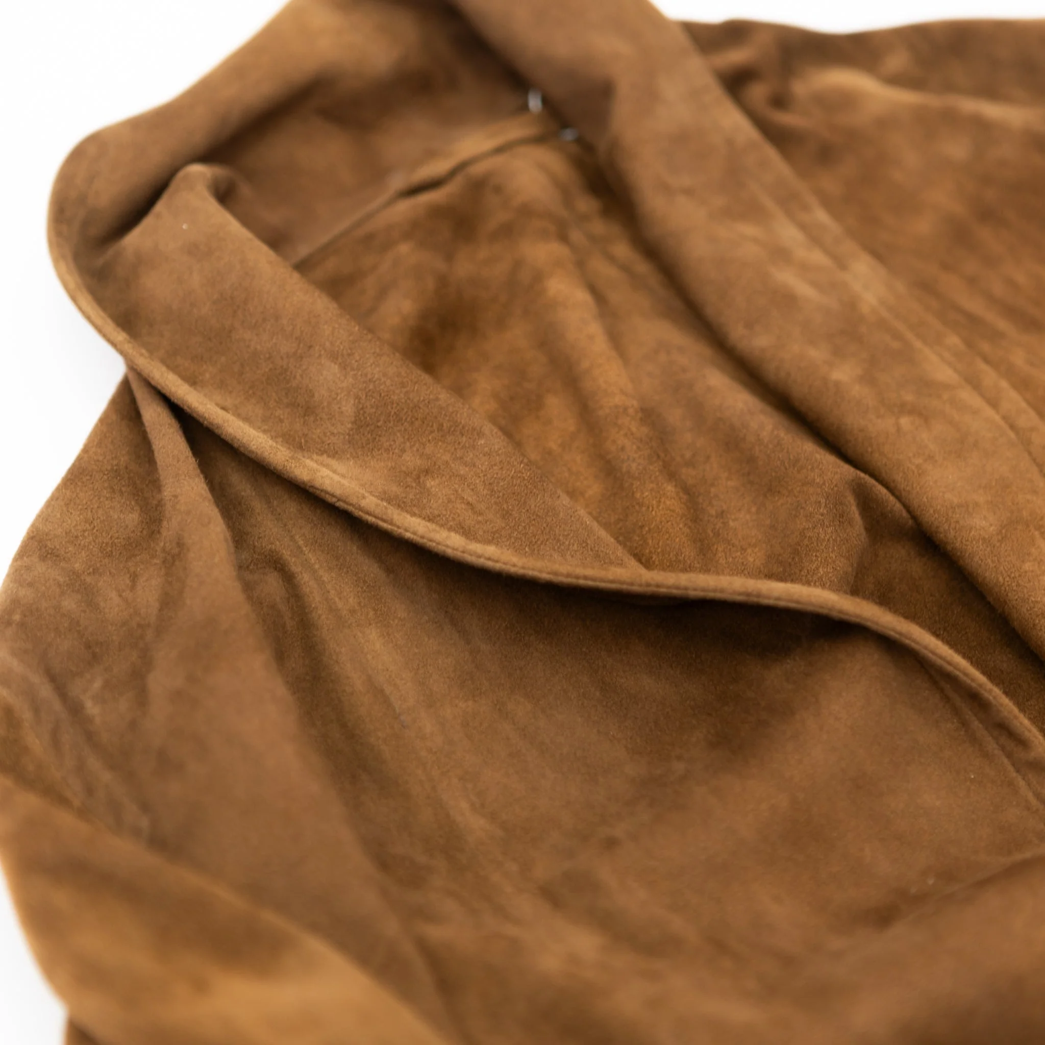 Comoli Brown Suede Robe Coat - Image 3