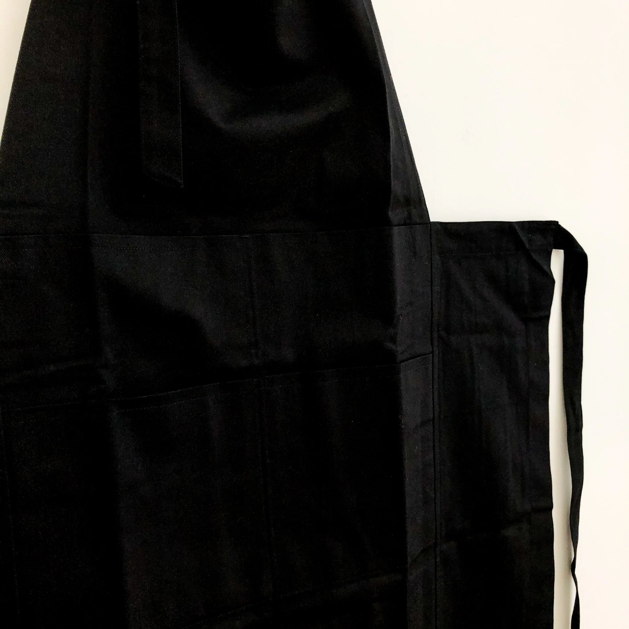 Hakui Bibbed Apron - Black (6803-9) - Image 4