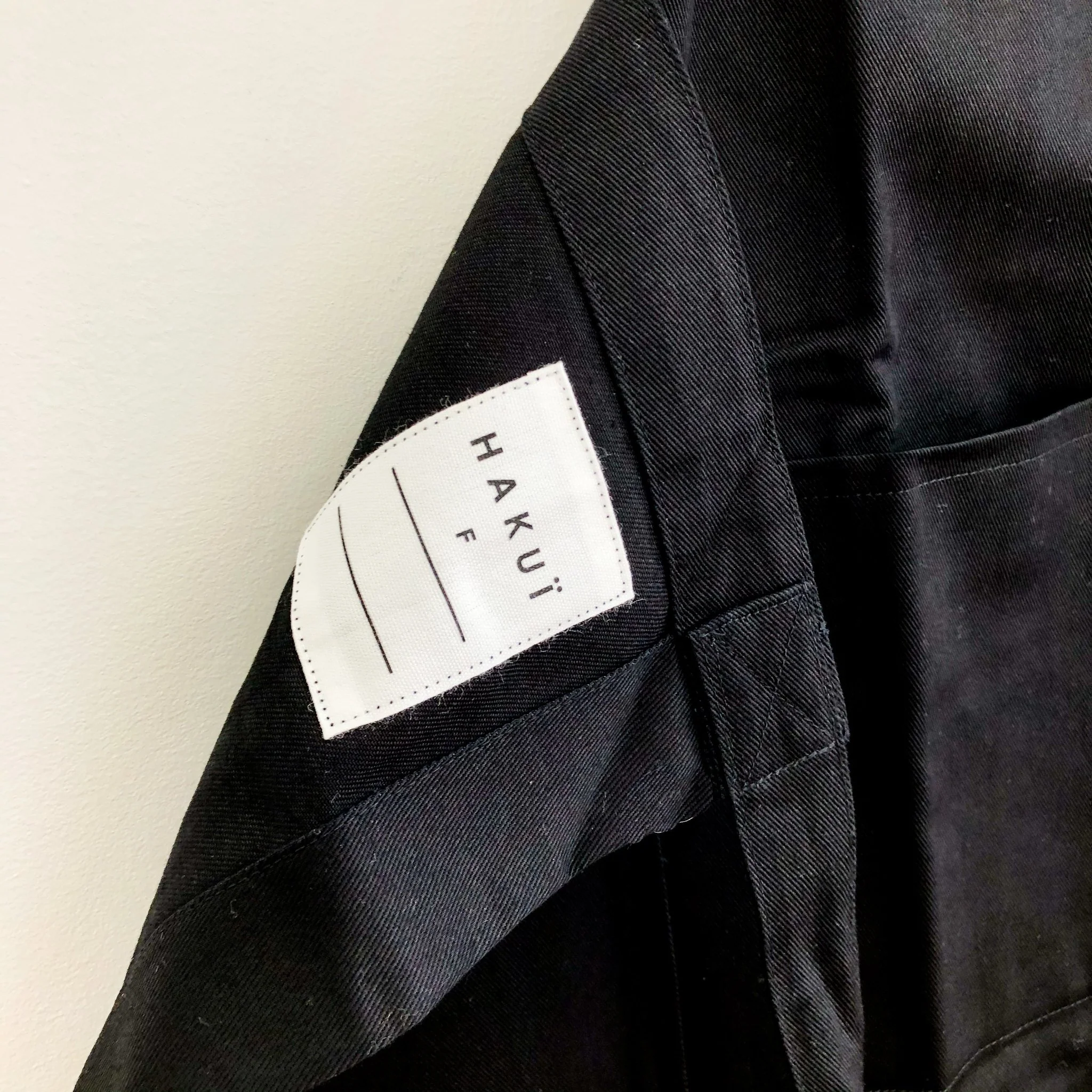 Hakui Bibbed Apron - Black (6803-9) - Image 5
