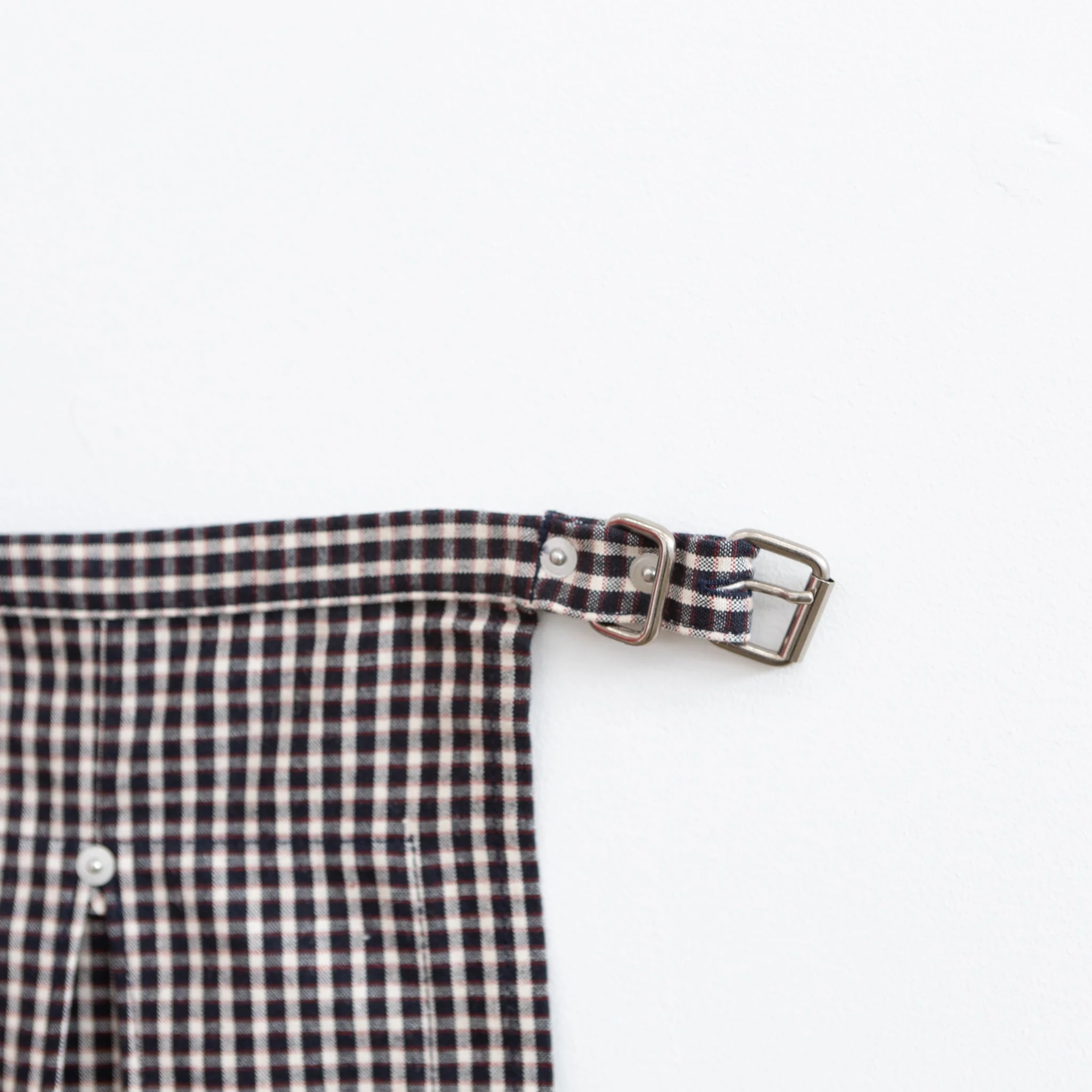 Hakui Bib Apron - Gingham Check - Image 8