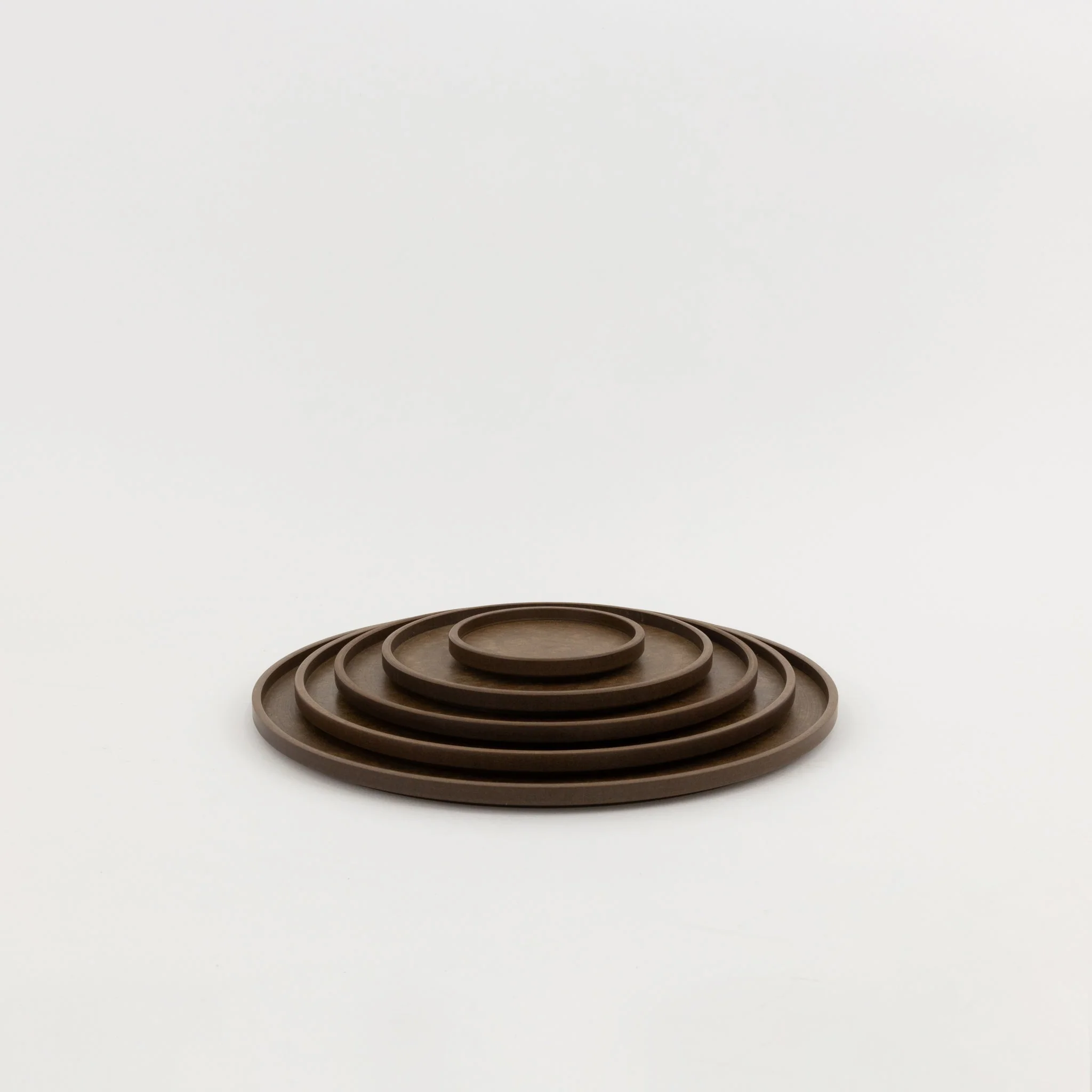 HRN125 - Tray / Lid Dark Brown ø 8.5/8" - Image 5