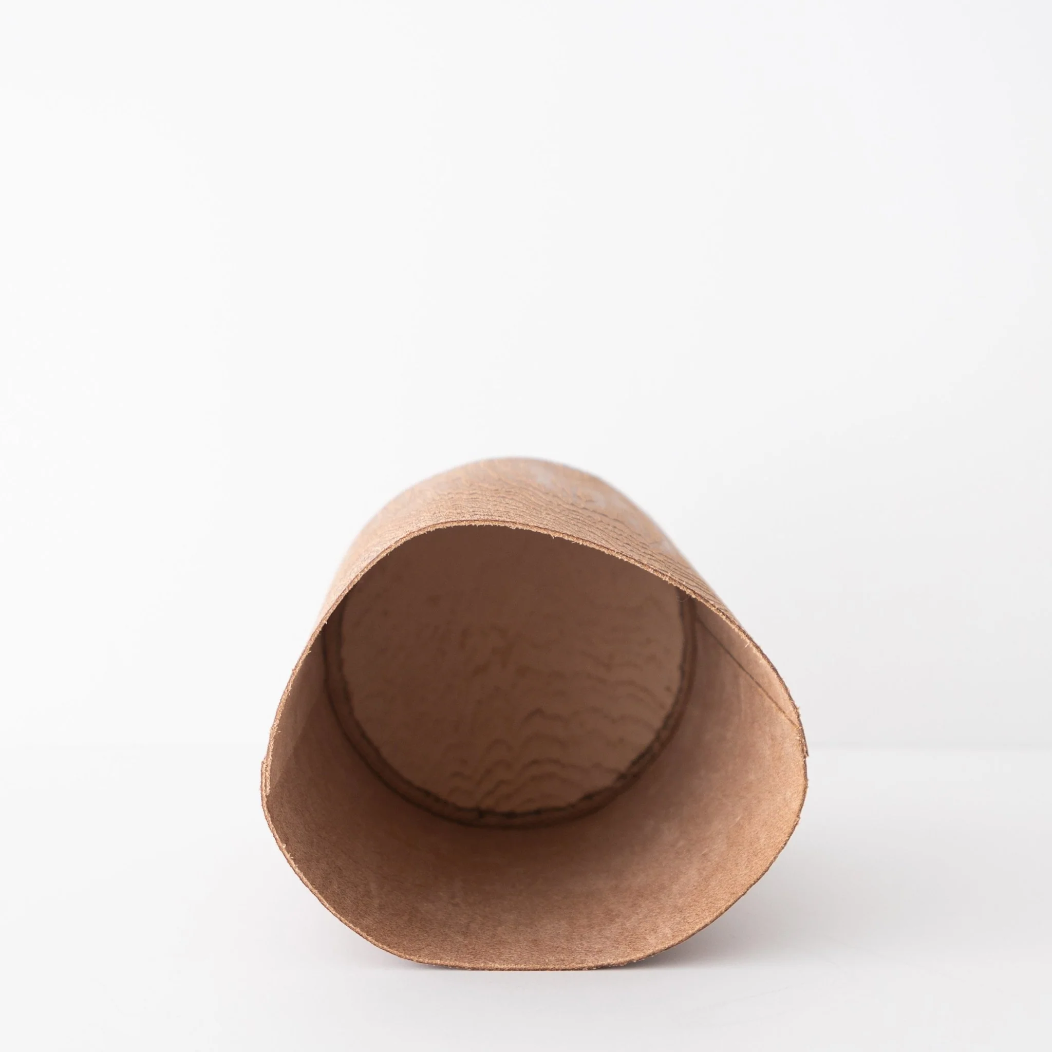 Irose "Plywood" Leather Trash Bin - Image 3