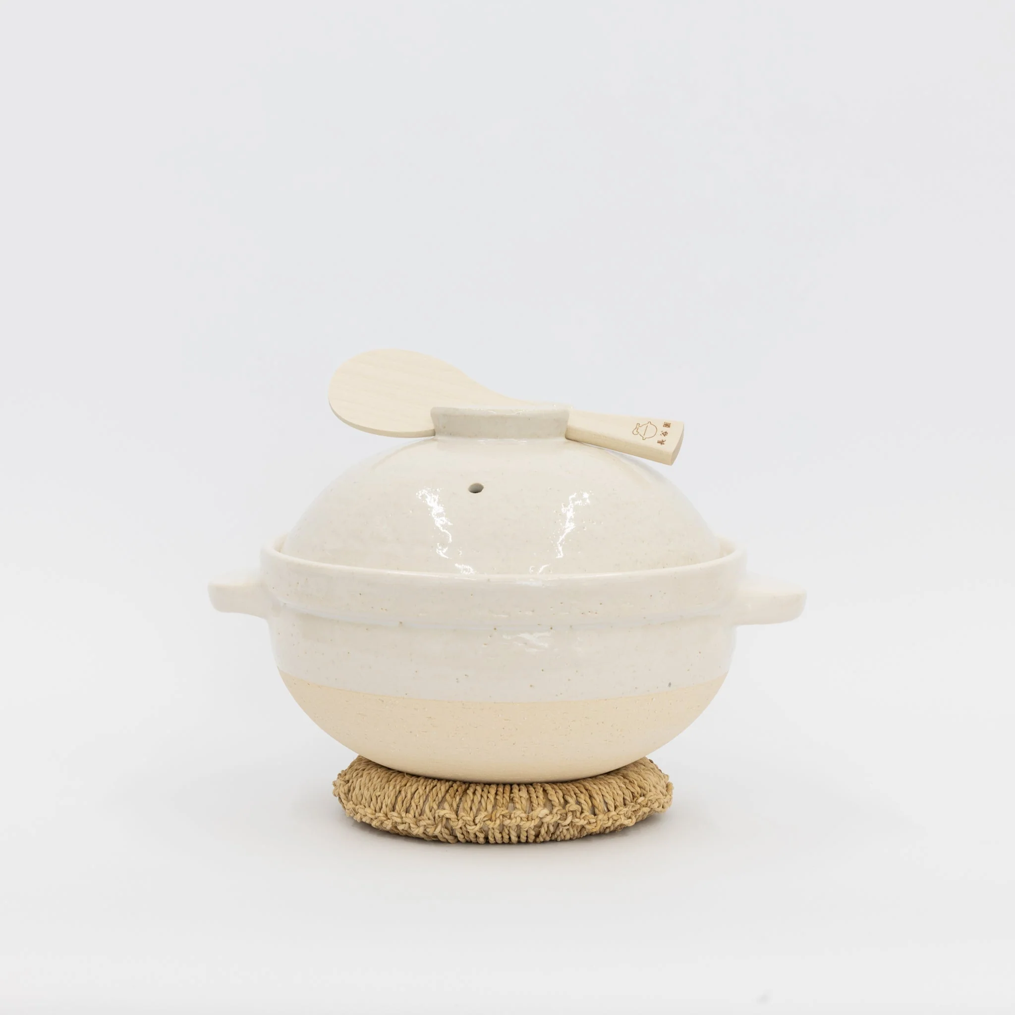Kamado-san Rice Cooker Donabe White - 3 Go - Image 3