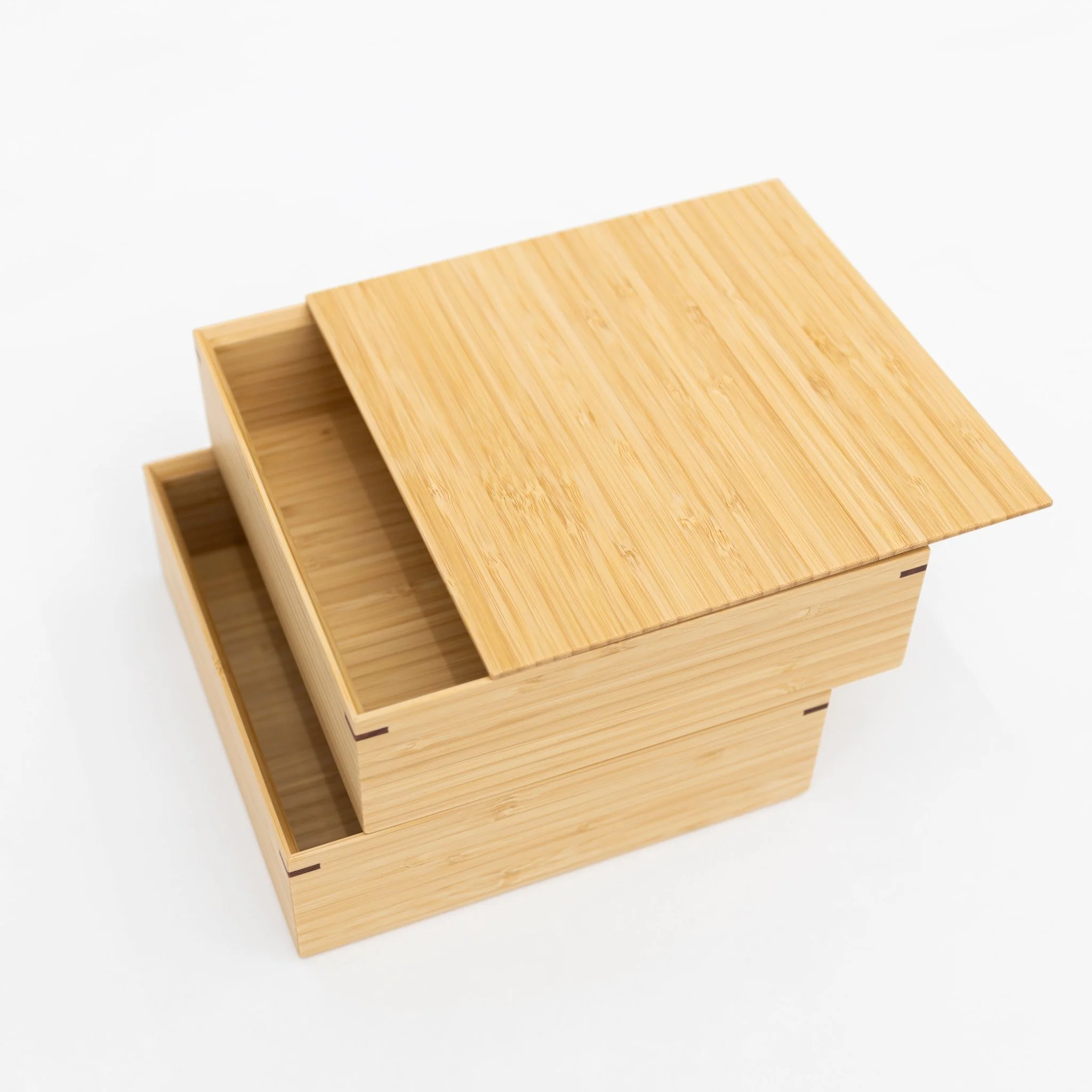 Kosuga Bamboo Tiered Square Lunch Box - Image 4