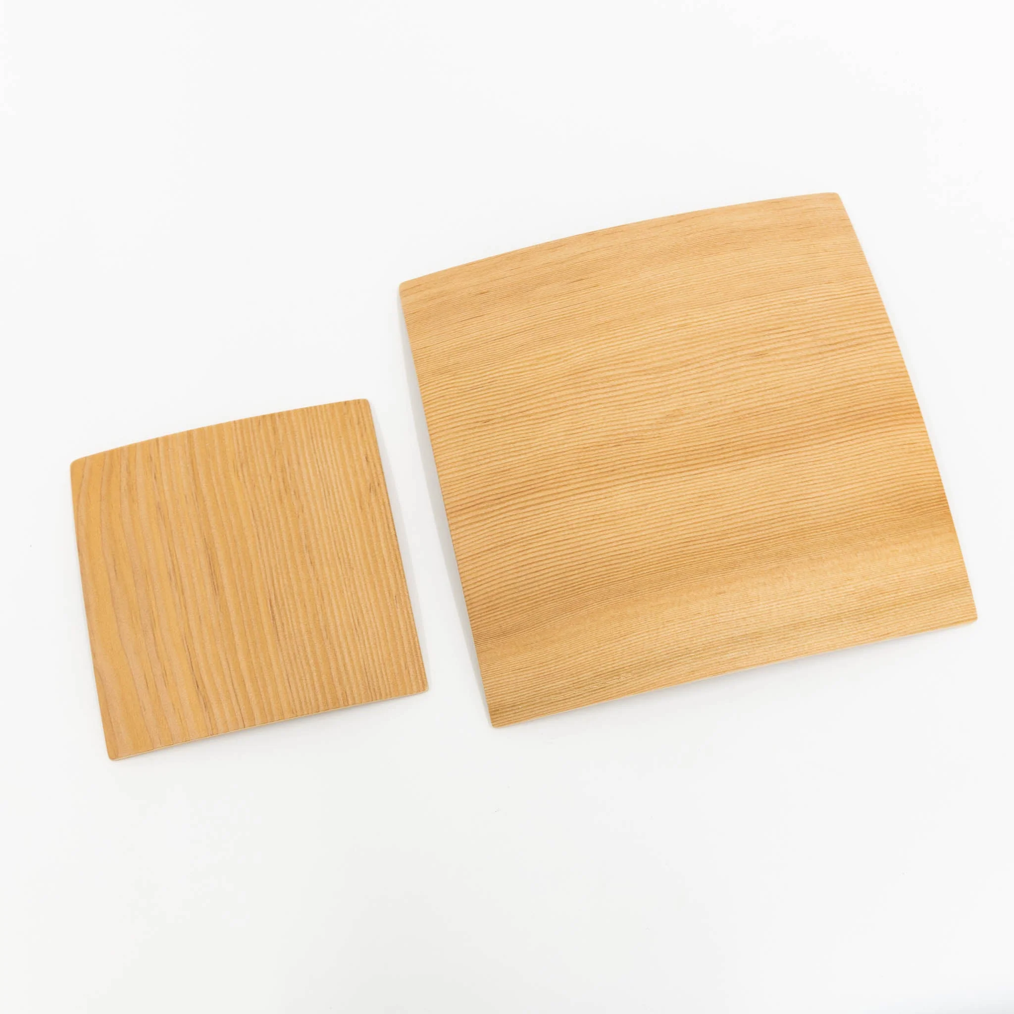 Orange Pine Natural Plywood Square Dish