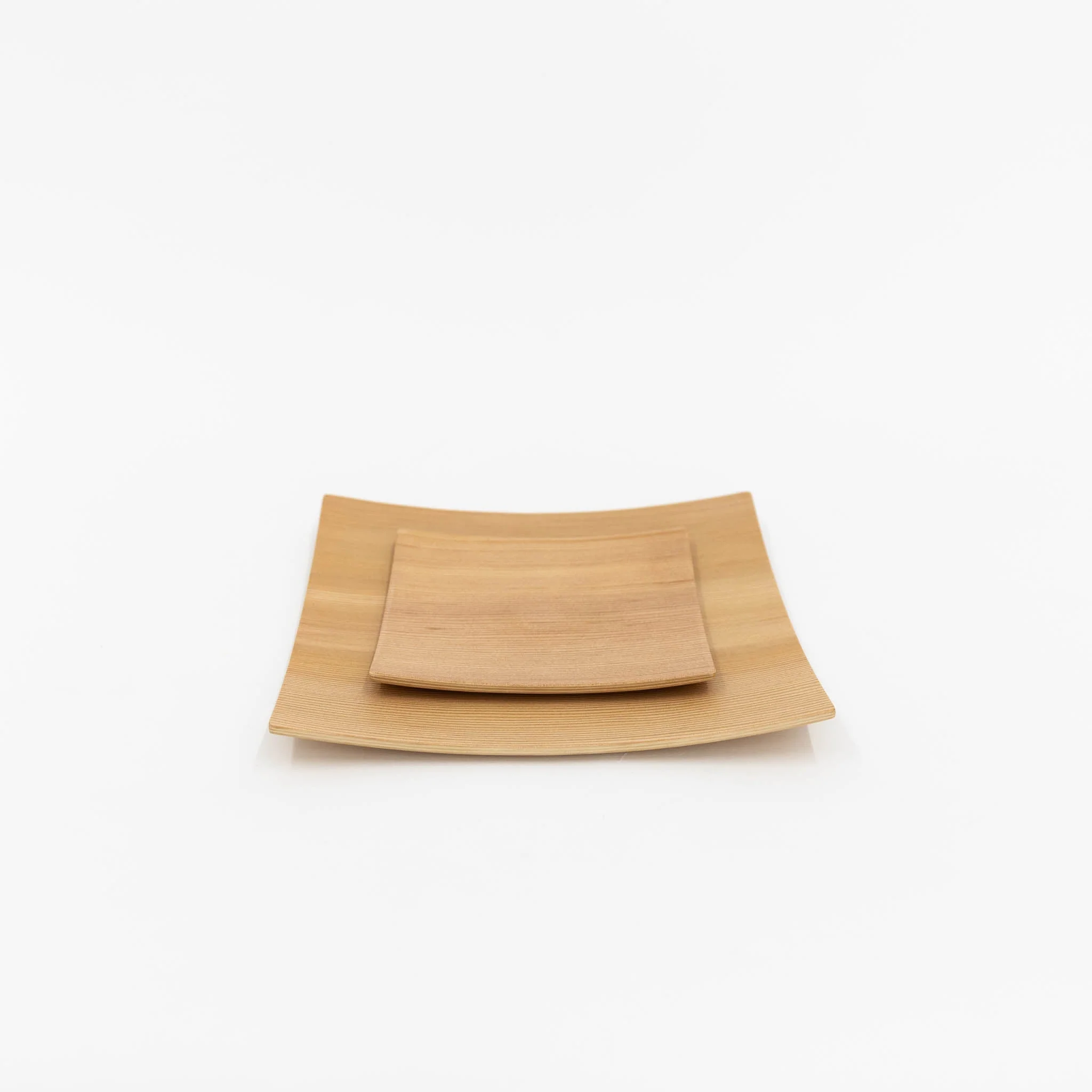 Orange Pine Natural Plywood Square Dish - Image 6