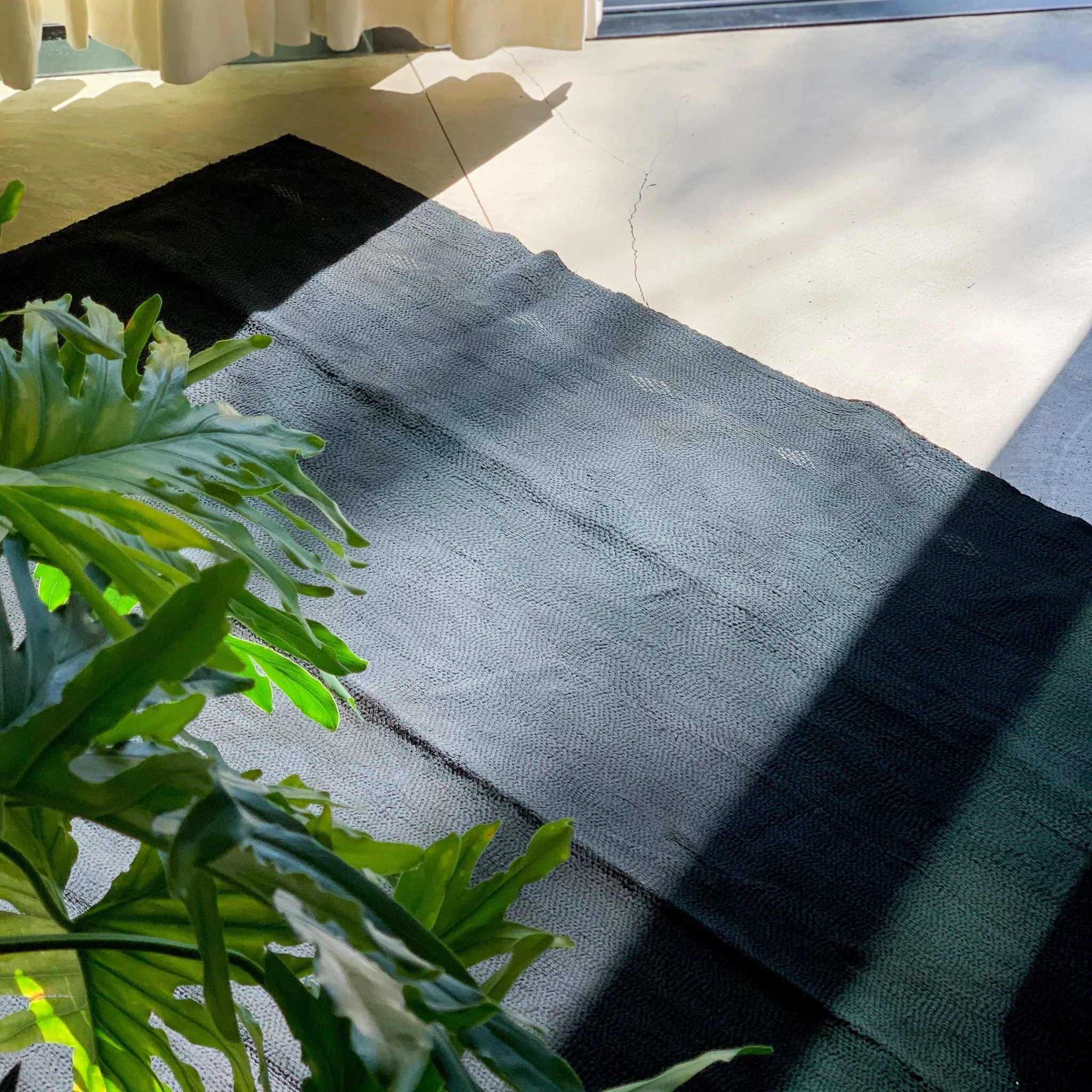 Black Over Dye Blankets: Mud + Sharimbai + Indigo