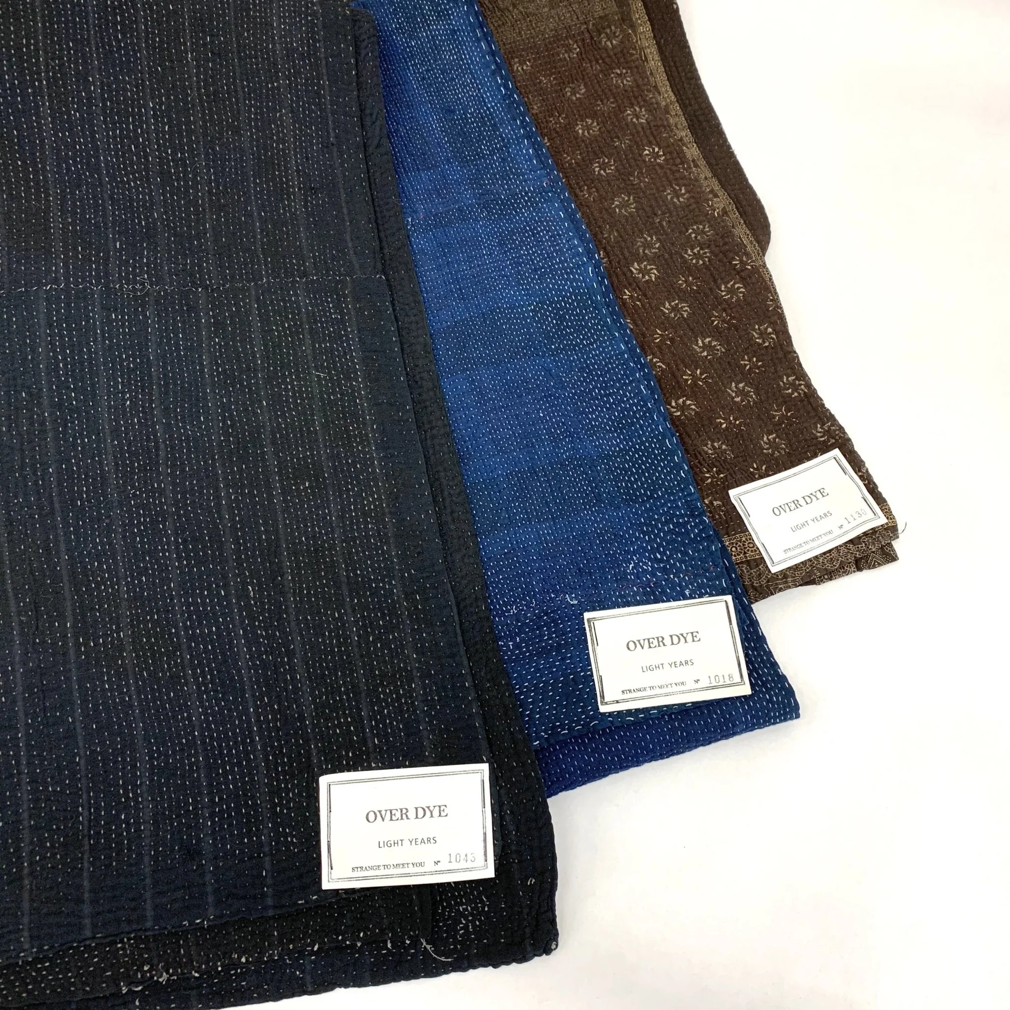 Black Over Dye Blankets: Mud + Sharimbai + Indigo - Image 7