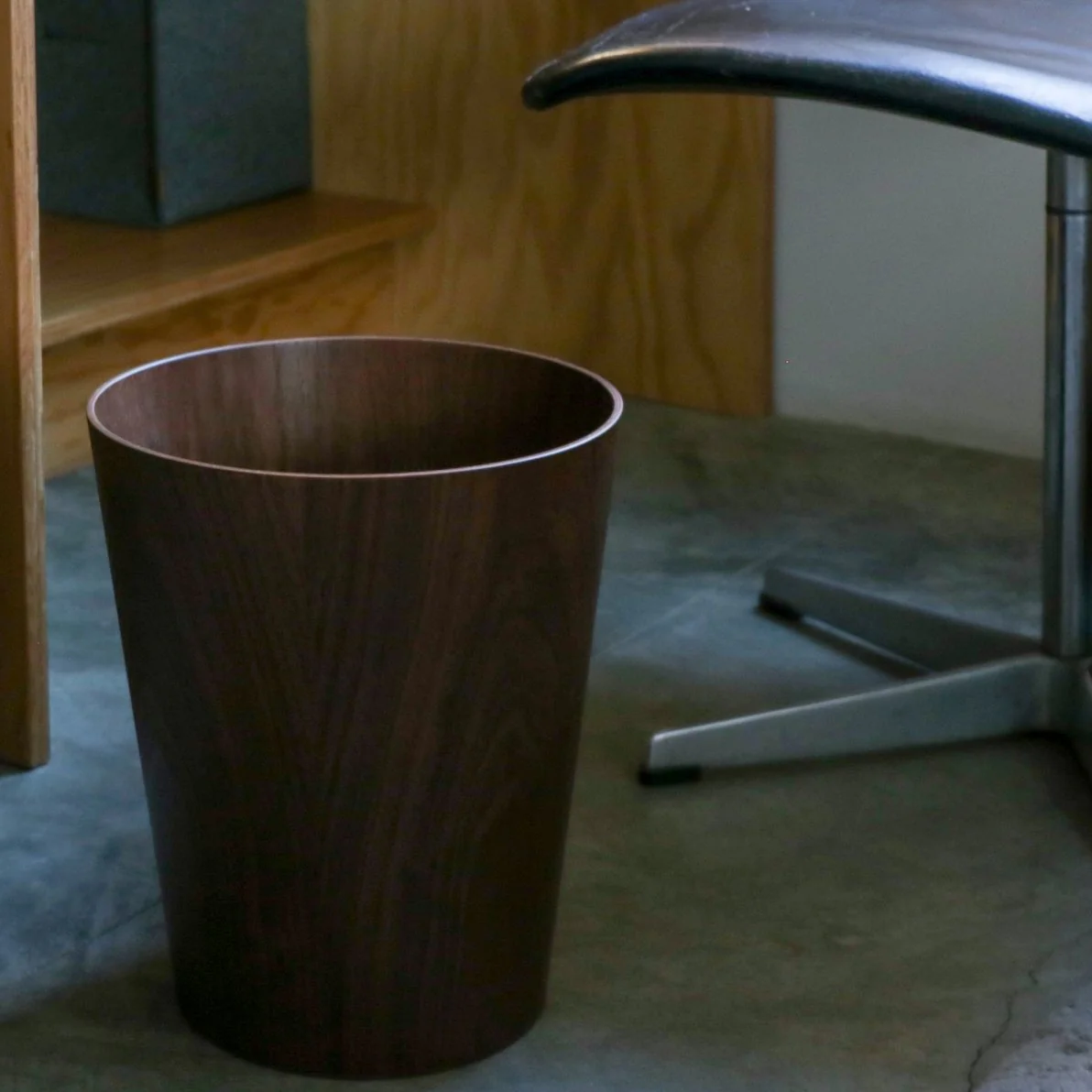 Saito Walnut Wastebasket - Image 3