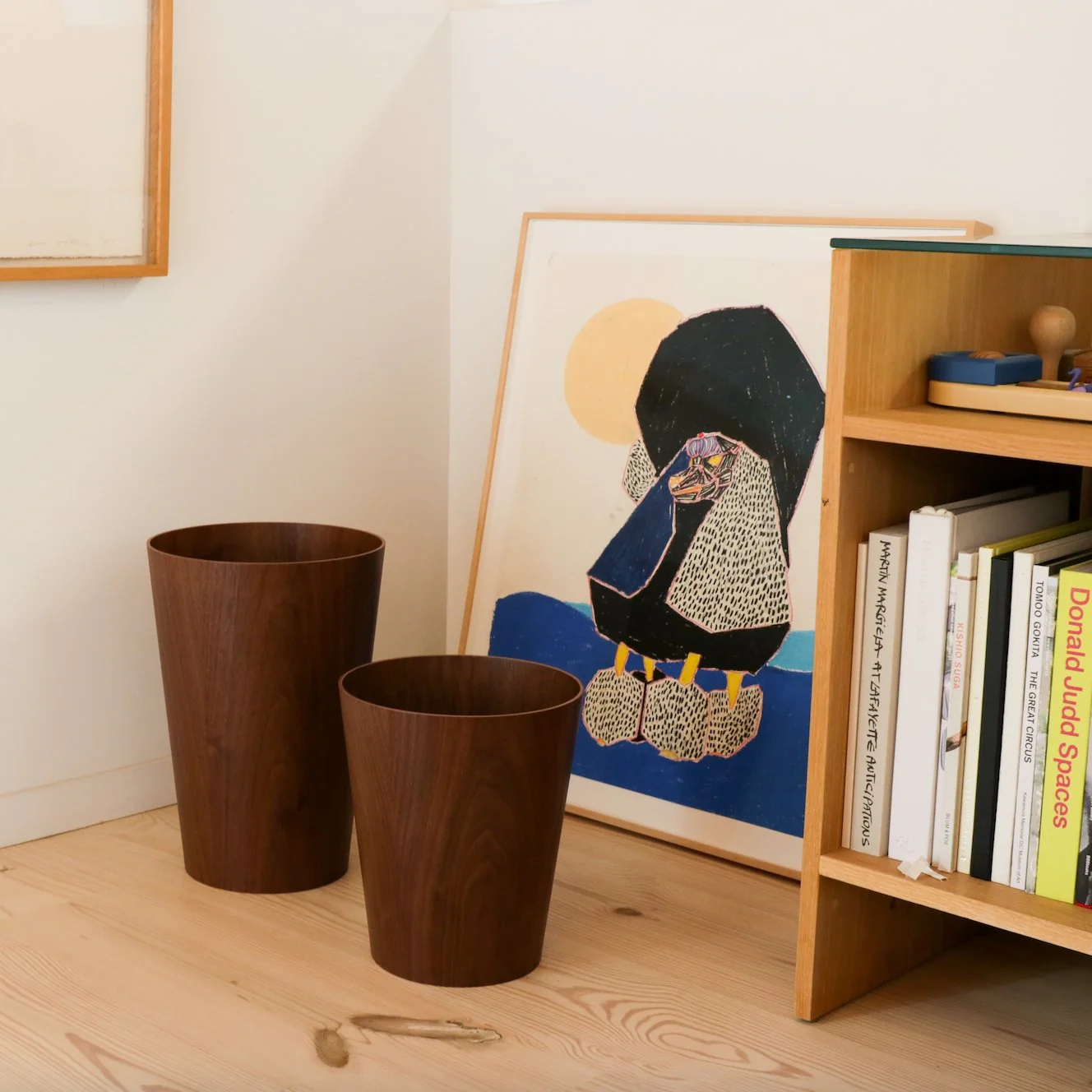Saito Walnut Wastebasket - Image 5