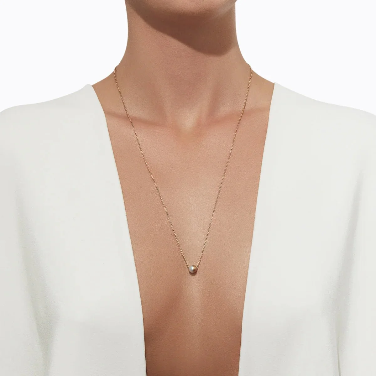 Shihara Akoya Half Pearl Necklace 90° - Image 3