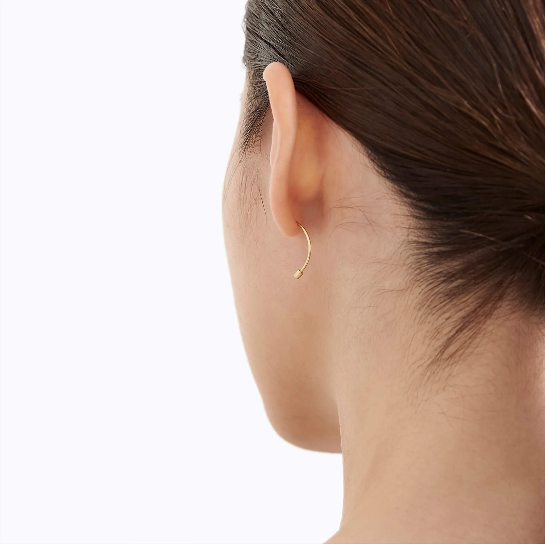 Shihara Diamond Twist Curl Earring 01 - Image 4