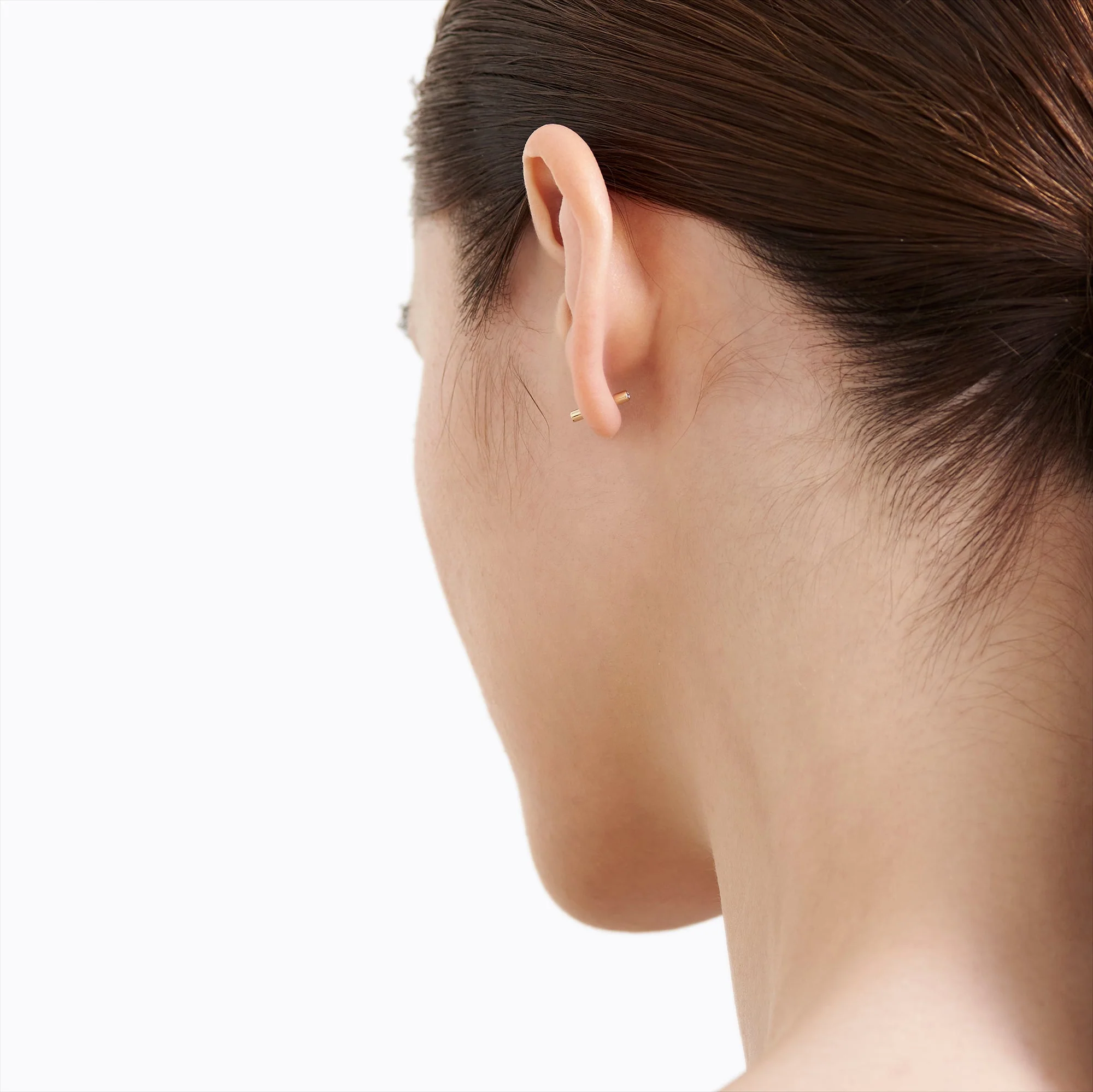 Shihara Diamond Twist Pin Earring 01 - Image 3