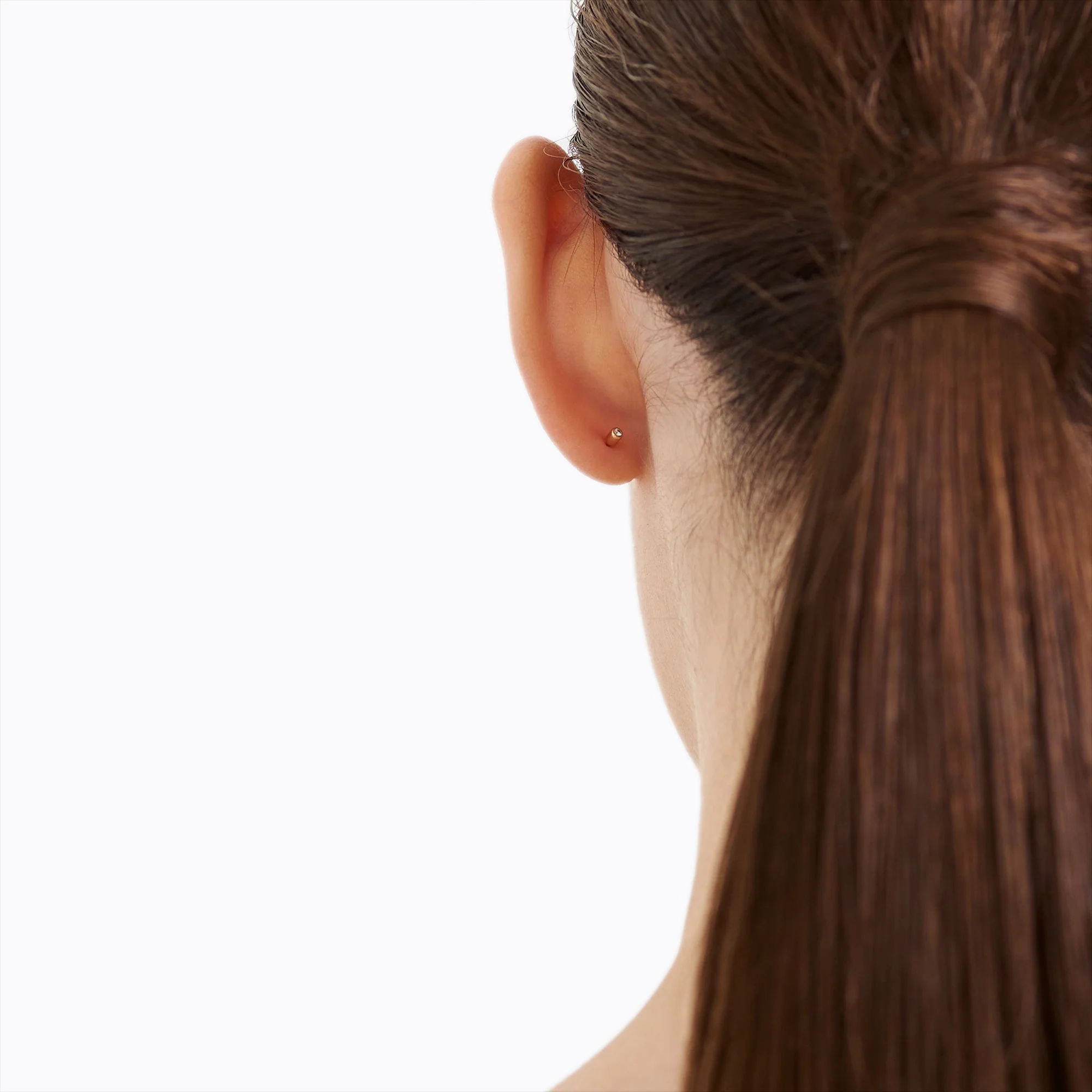 Shihara Diamond Twist Pin Earring 01 - Image 4