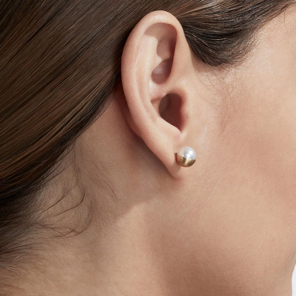 Shihara Half Pearl Earring 90° - Image 3
