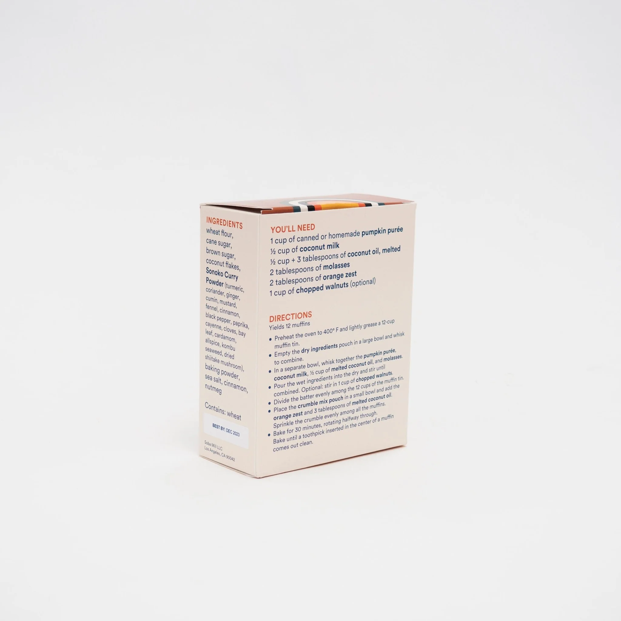Sonoko Pumpkin Crumble Muffin Mix - Image 3