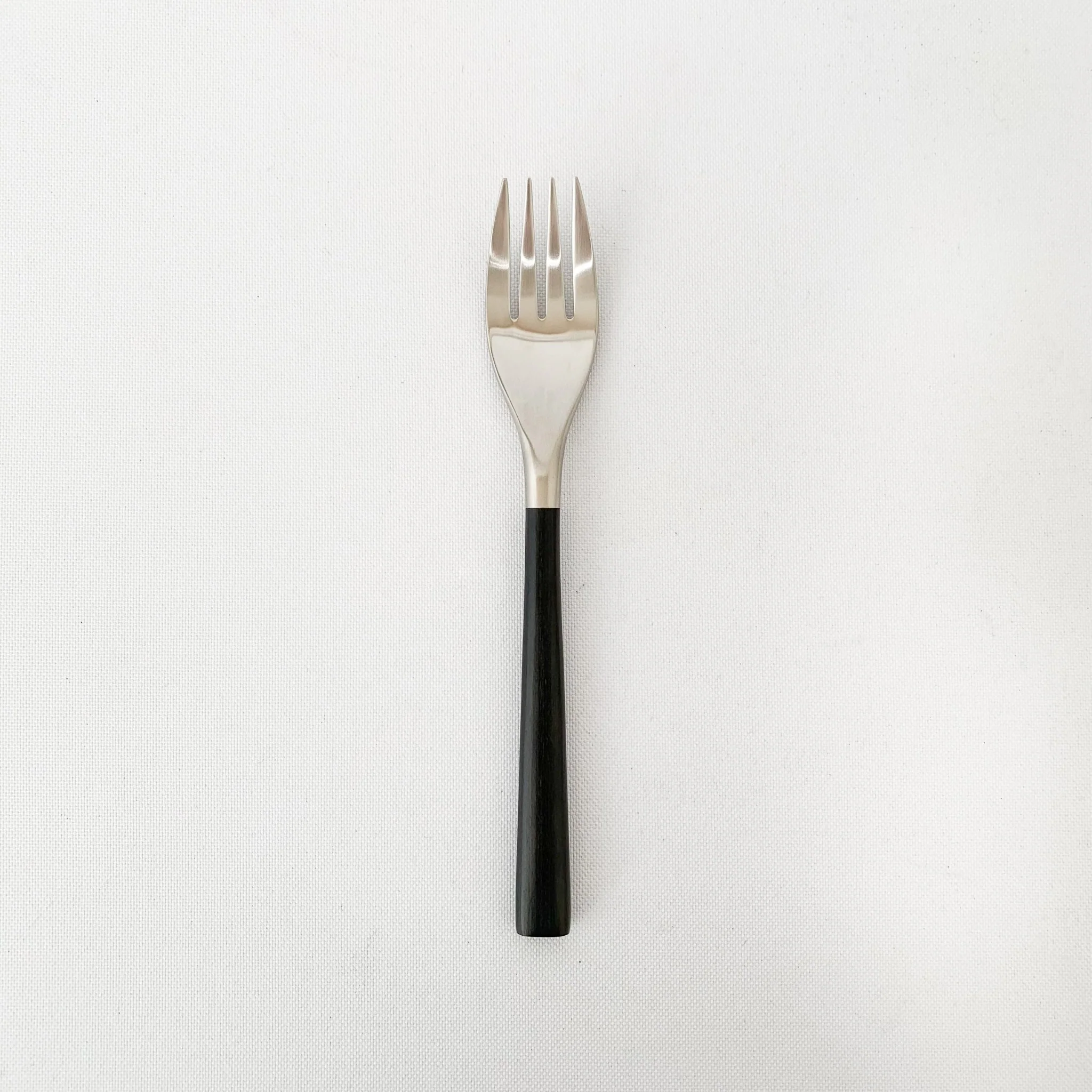 Sori Yanagi Stainless Steel and Birch Wood Handle Flatware - Image 5