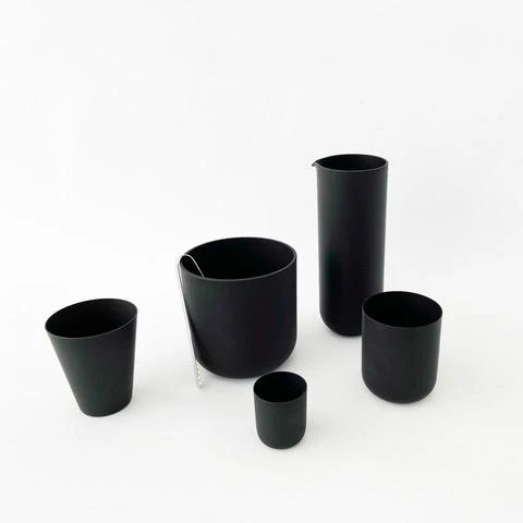 Sugahara Matte Black Glass Pitcher - Image 3