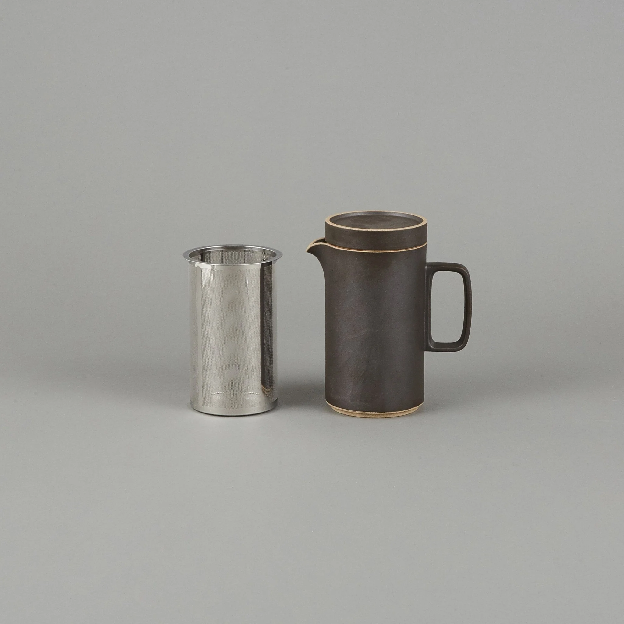 HPB037 - Teapot Tall with Stainless Strainer Black ø 3.3/8" - Image 2