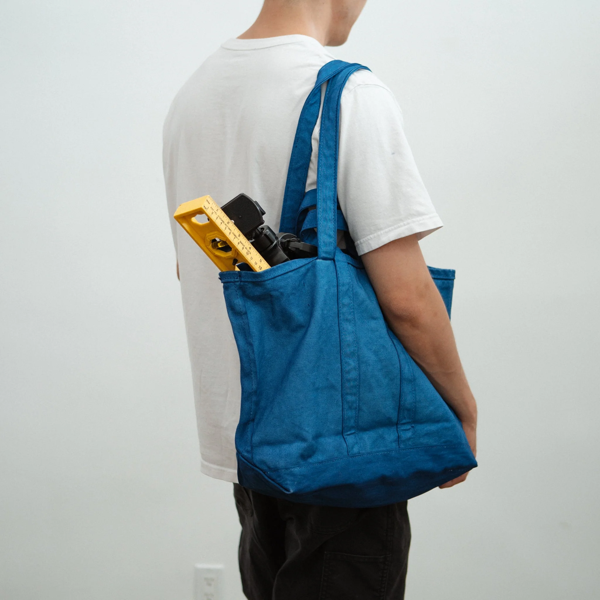 Tembea Market Tote Medium Indigo - Image 3