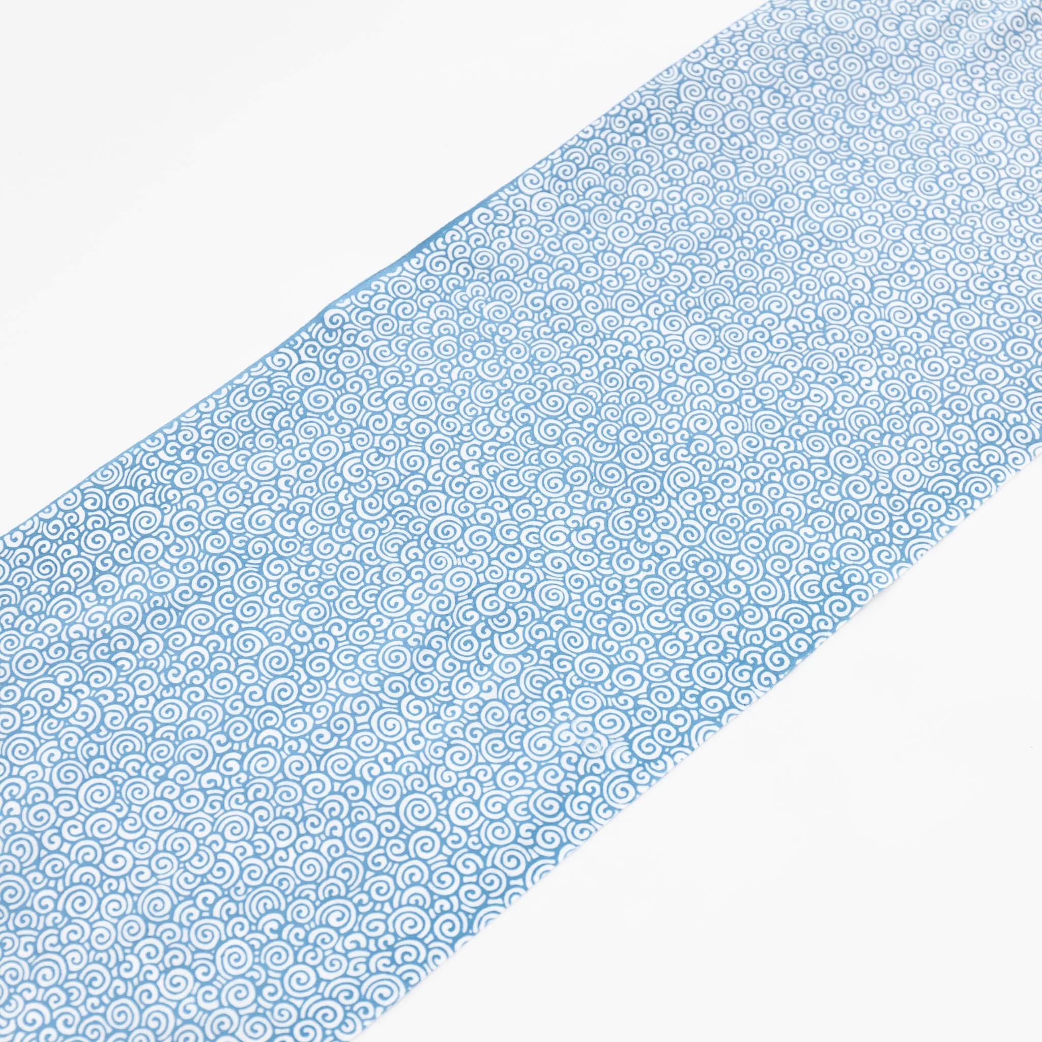 Tenugui - Light Blue Swirls - Image 2