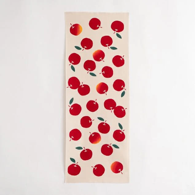 Tenugui - Red Apples - Image 2