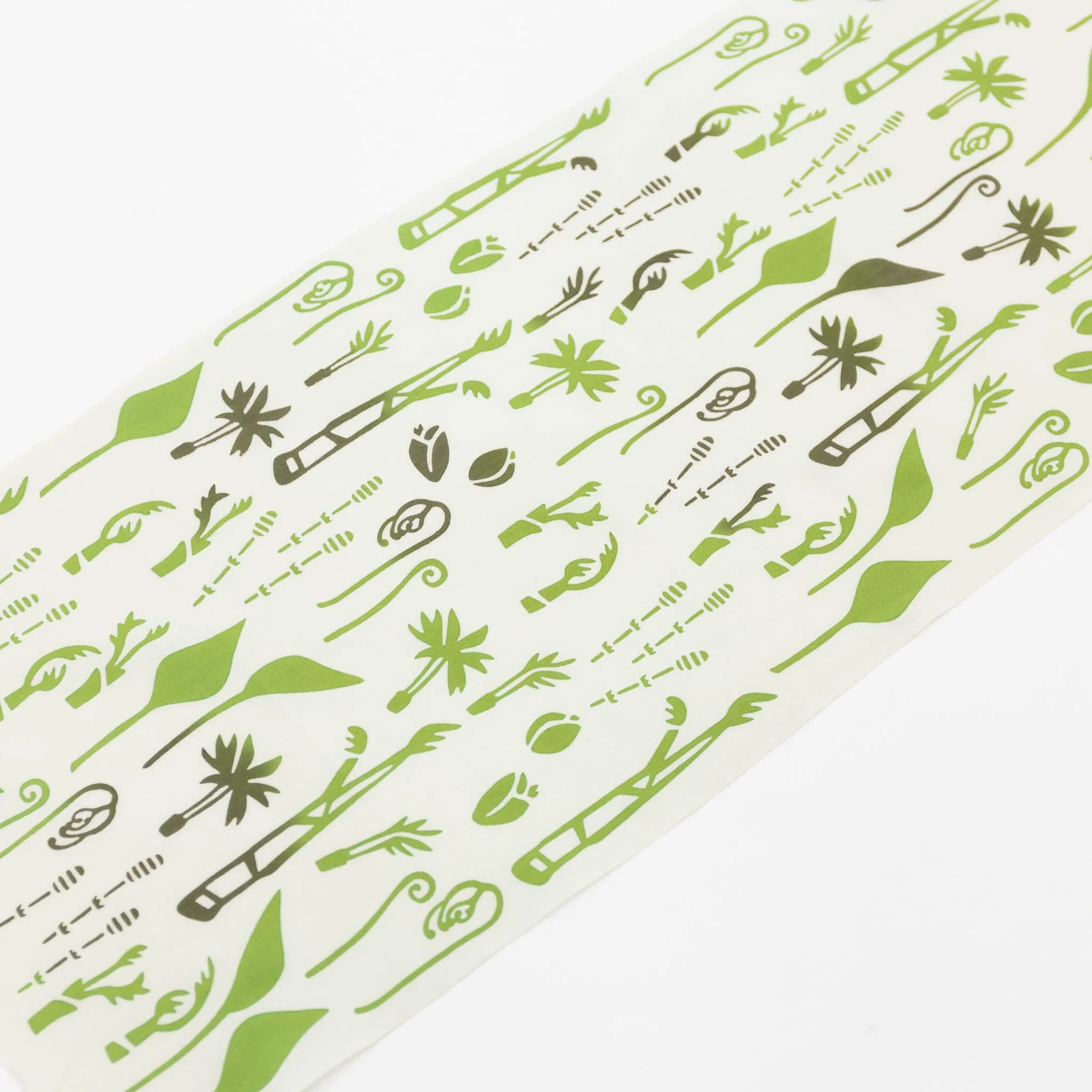 Tenugui - Wild Vegetables Green - Image 2