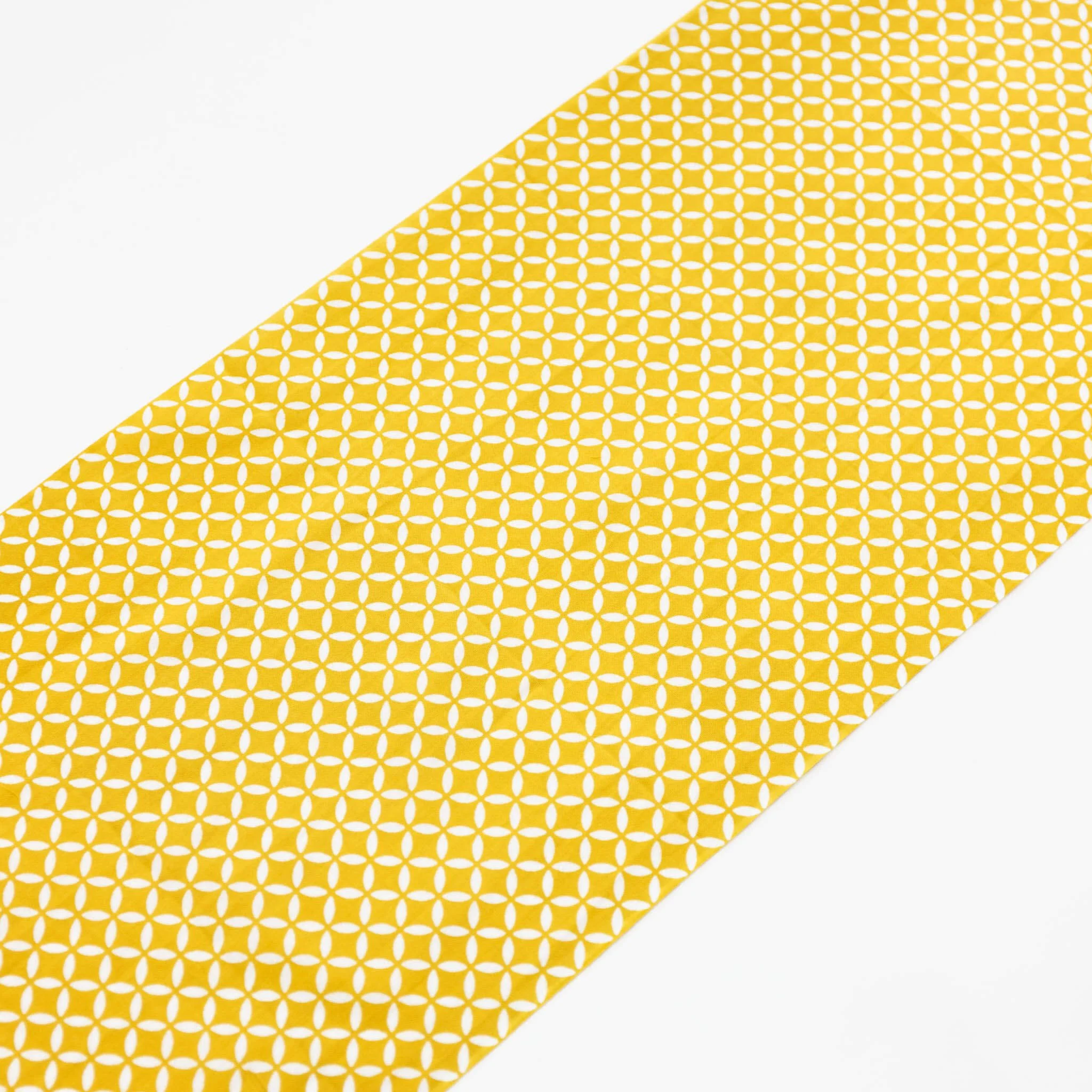 Tenugui - Yellow Diamond on White - Image 2