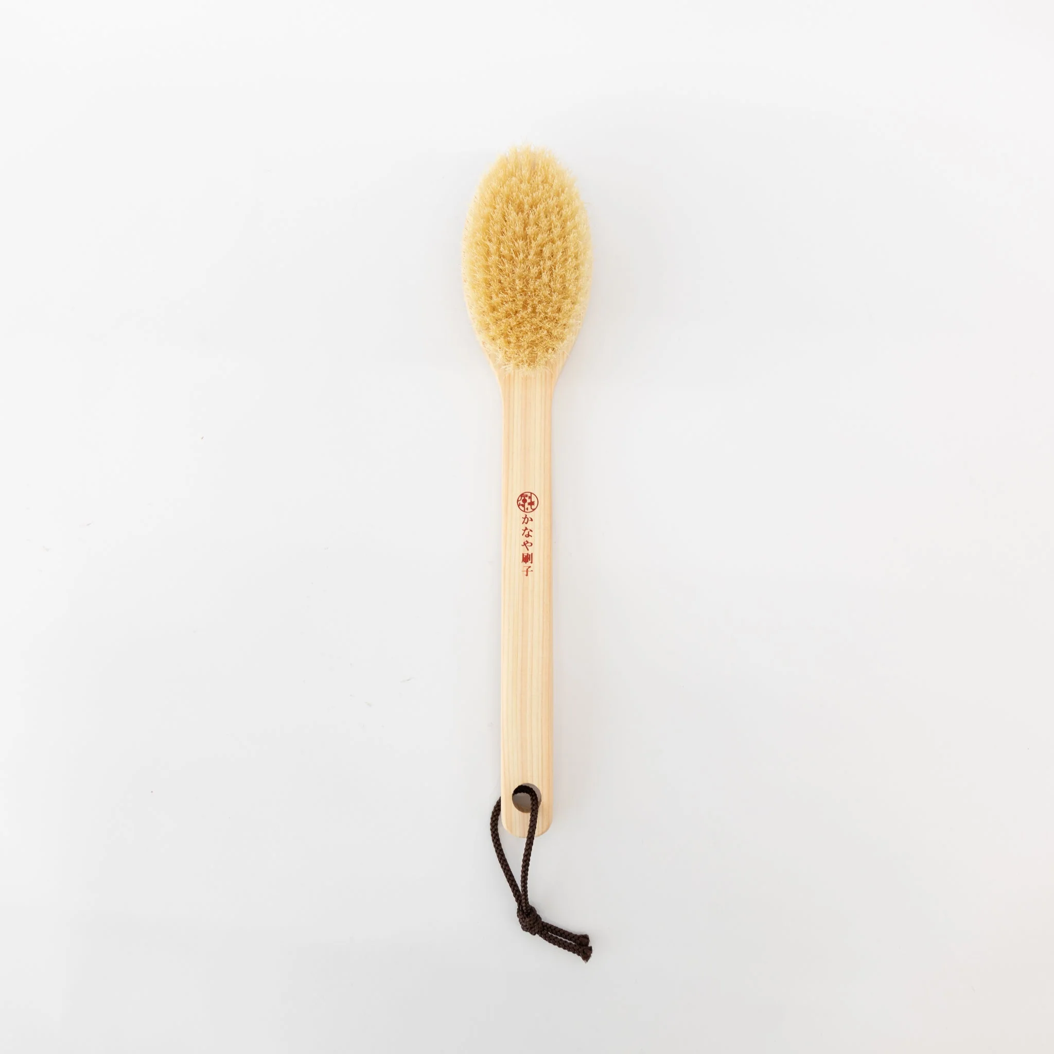 Hinoki Handle Hog Hair Body Brush - Image 4