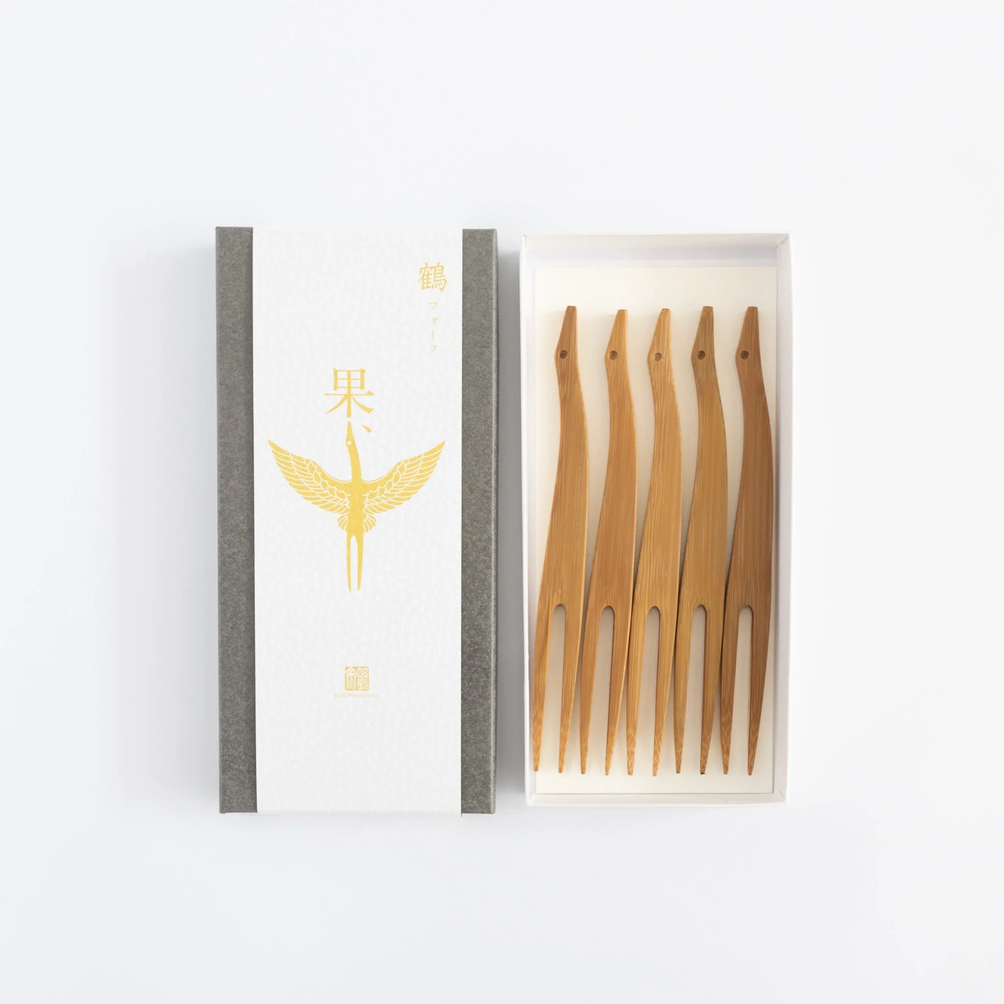 Kosuga Bamboo Dessert Forks (Sets of 5) - Image 4