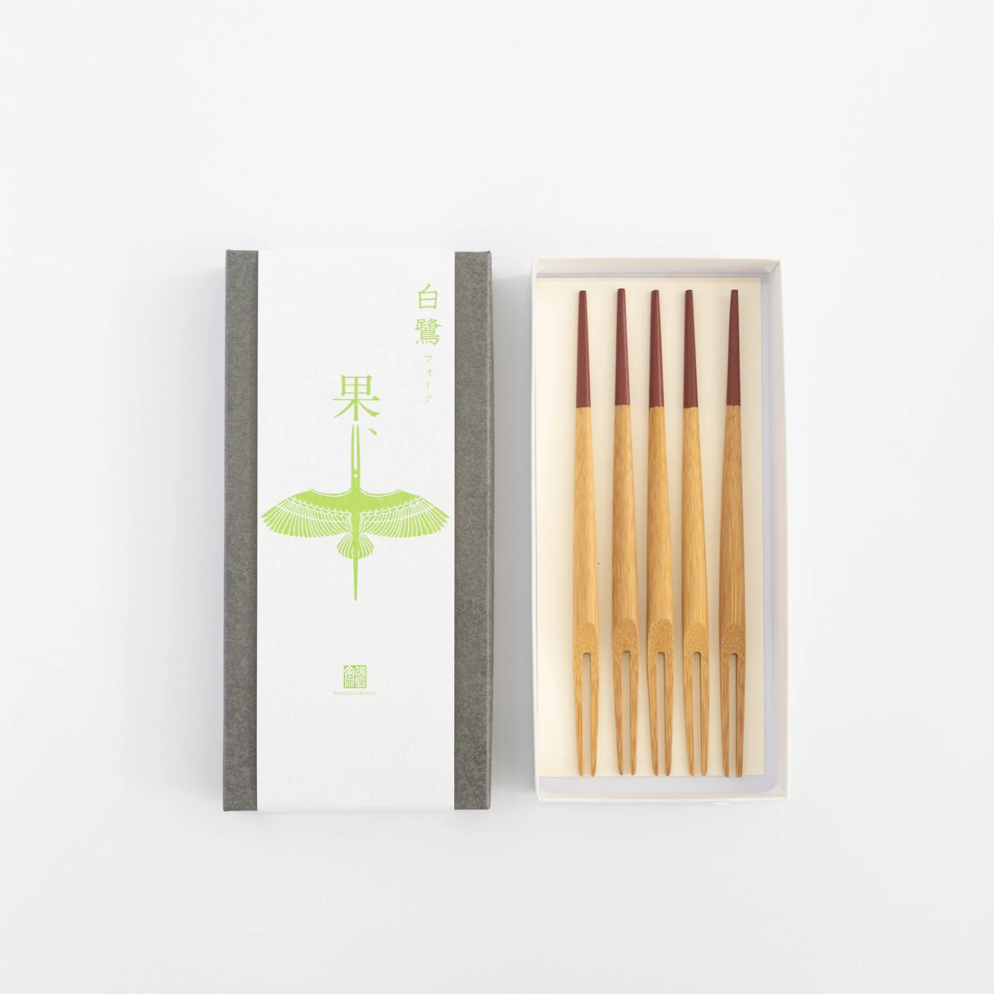 Kosuga Bamboo Dessert Forks (Sets of 5) - Image 5