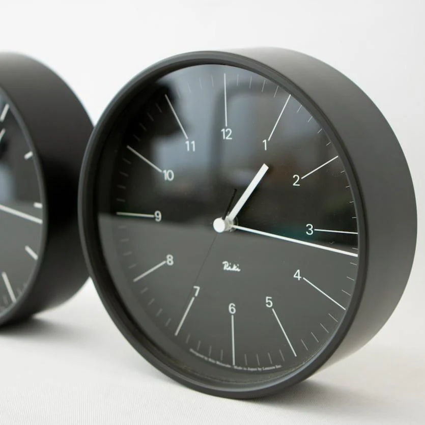 Riki Steel Clock Black WR17-10 - Image 3